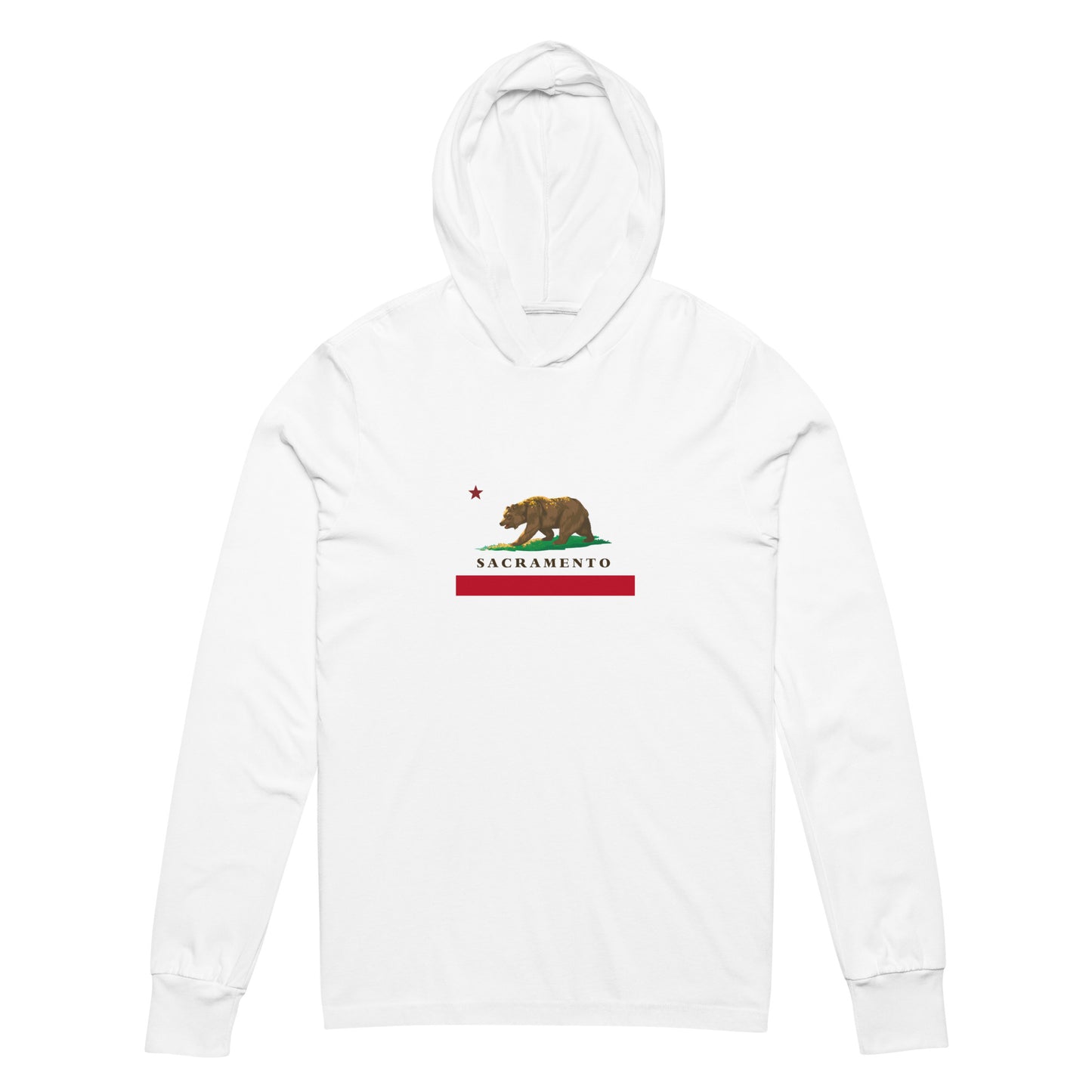 Sacramento CA Hooded long-sleeve tee - Cali City Apparel