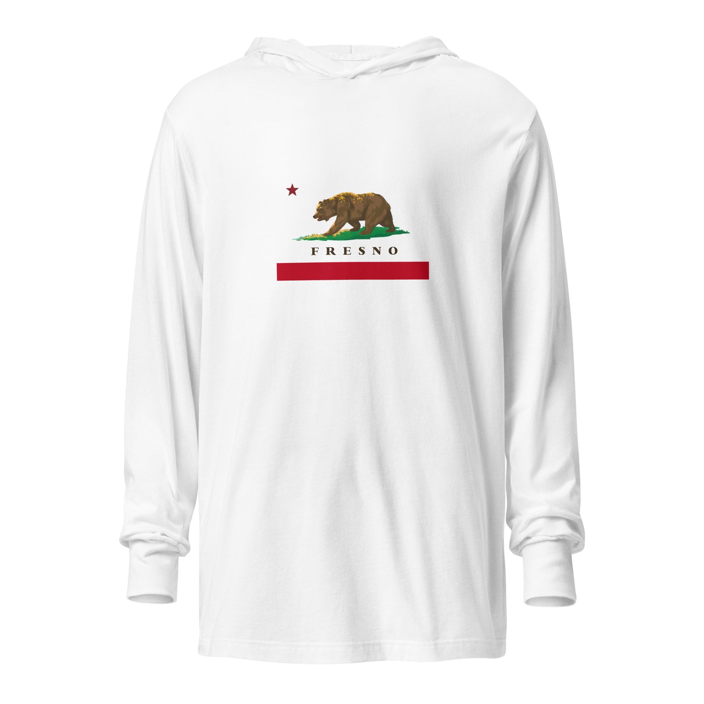 Fresno Crop Sweatshirt Hooded long-sleeve tee - Cali City Apparel