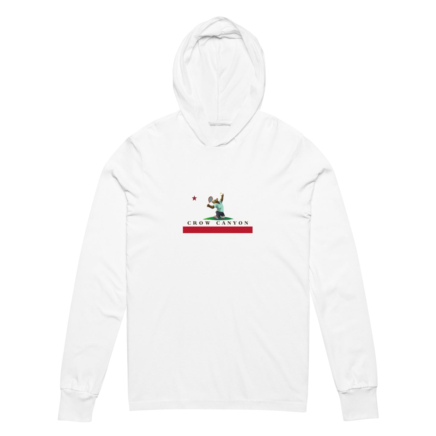Crow Canyon Tennis Hooded long-sleeve tee