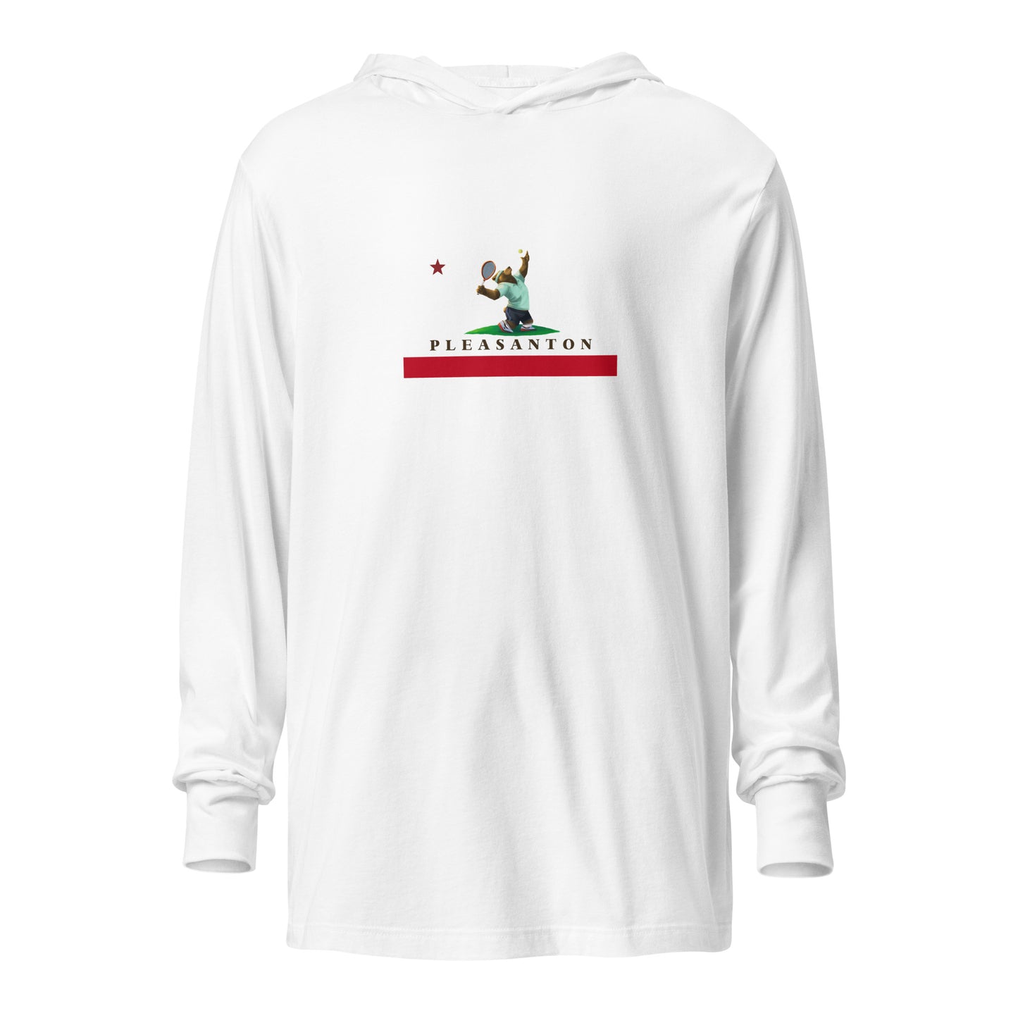 Pleasanton Tennis Hooded long-sleeve tee