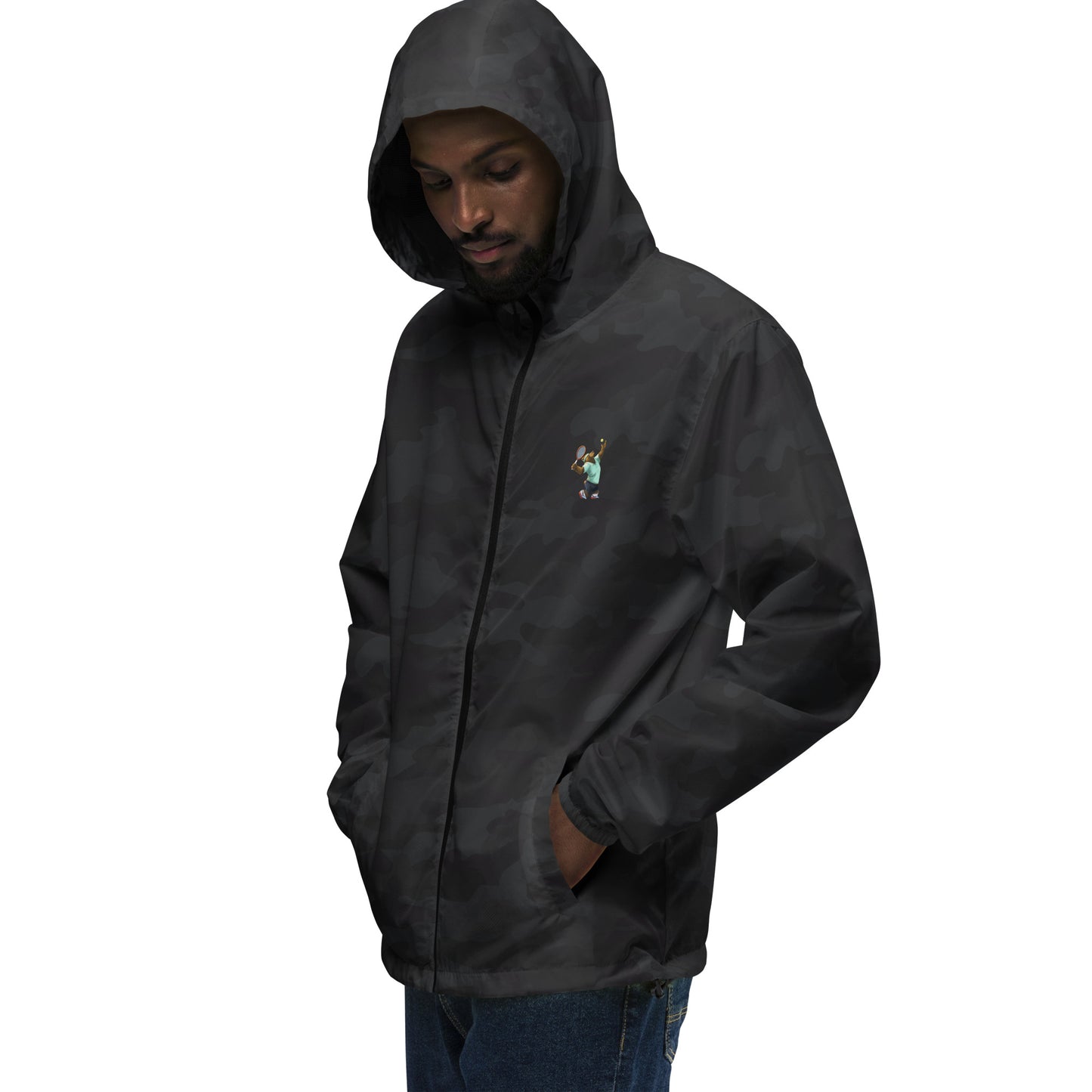Tennis Grizzly lightweight zip up windbreaker