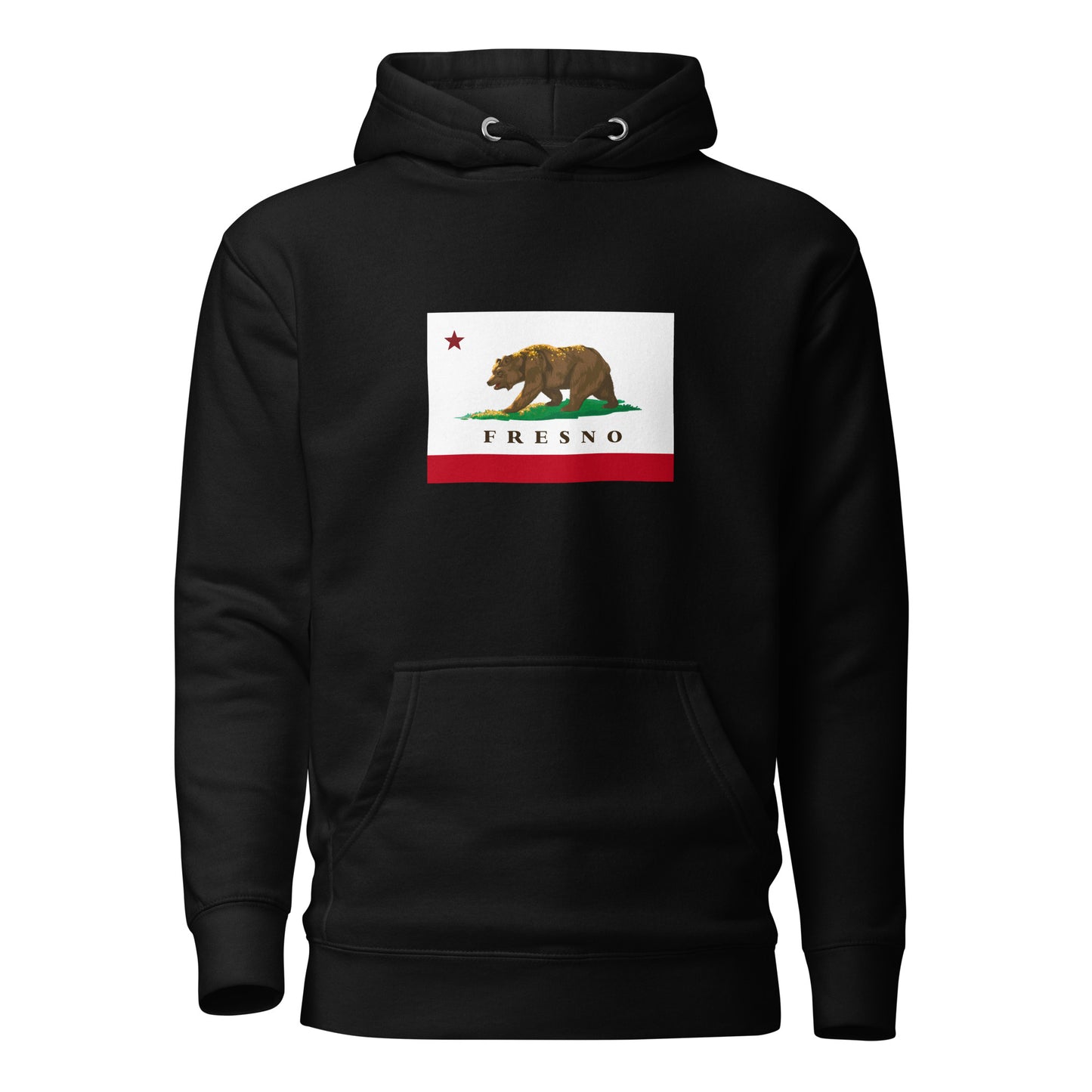 Black Fresno CA Hoodie