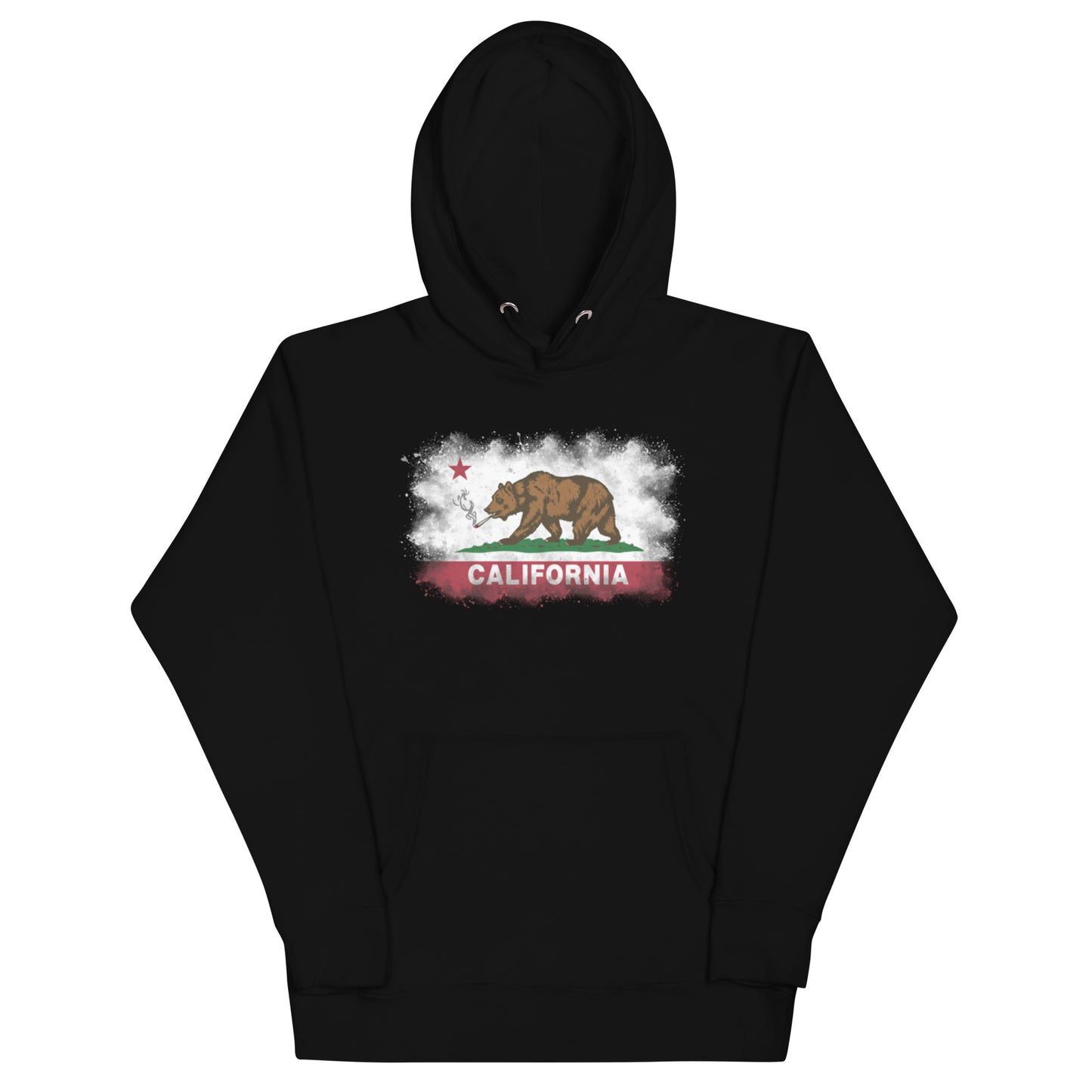 Cali bear smoking a blunt hoodie