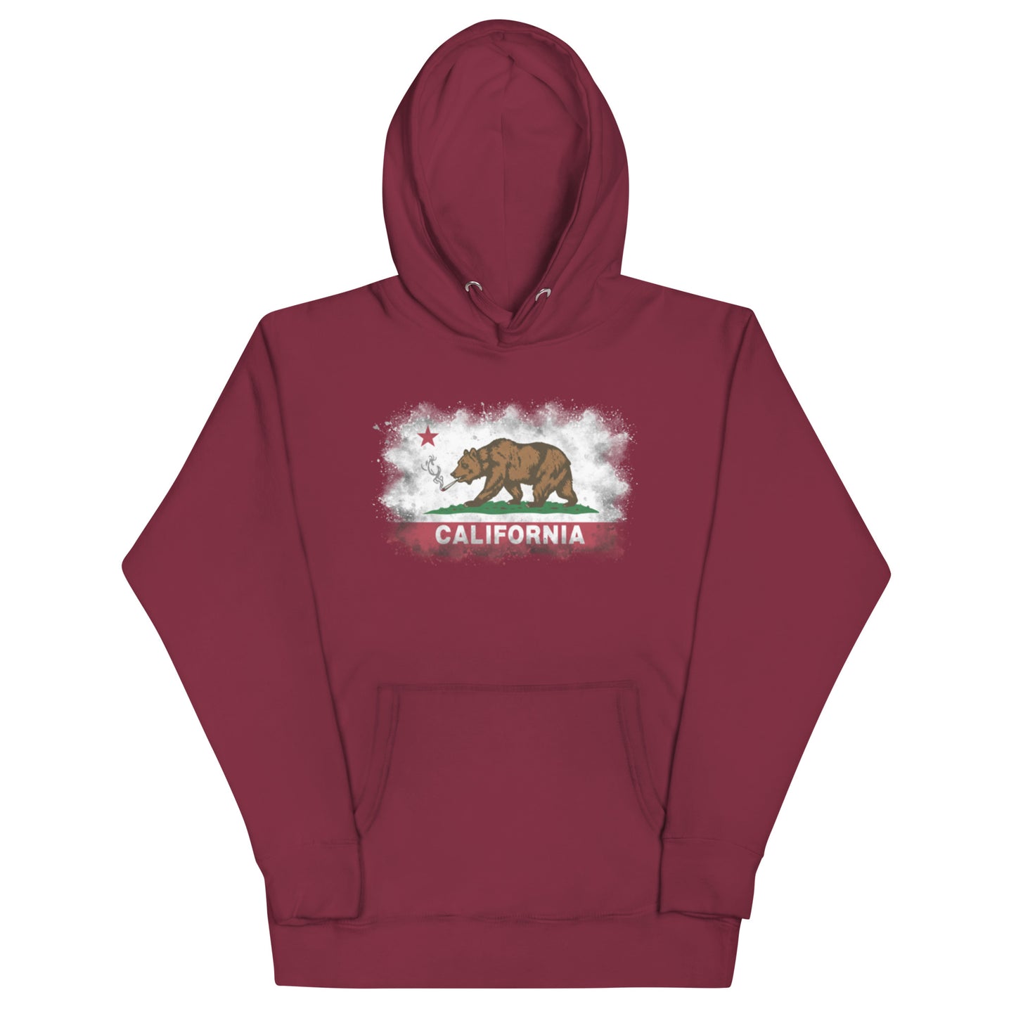 bear smoking a blunt hoodie