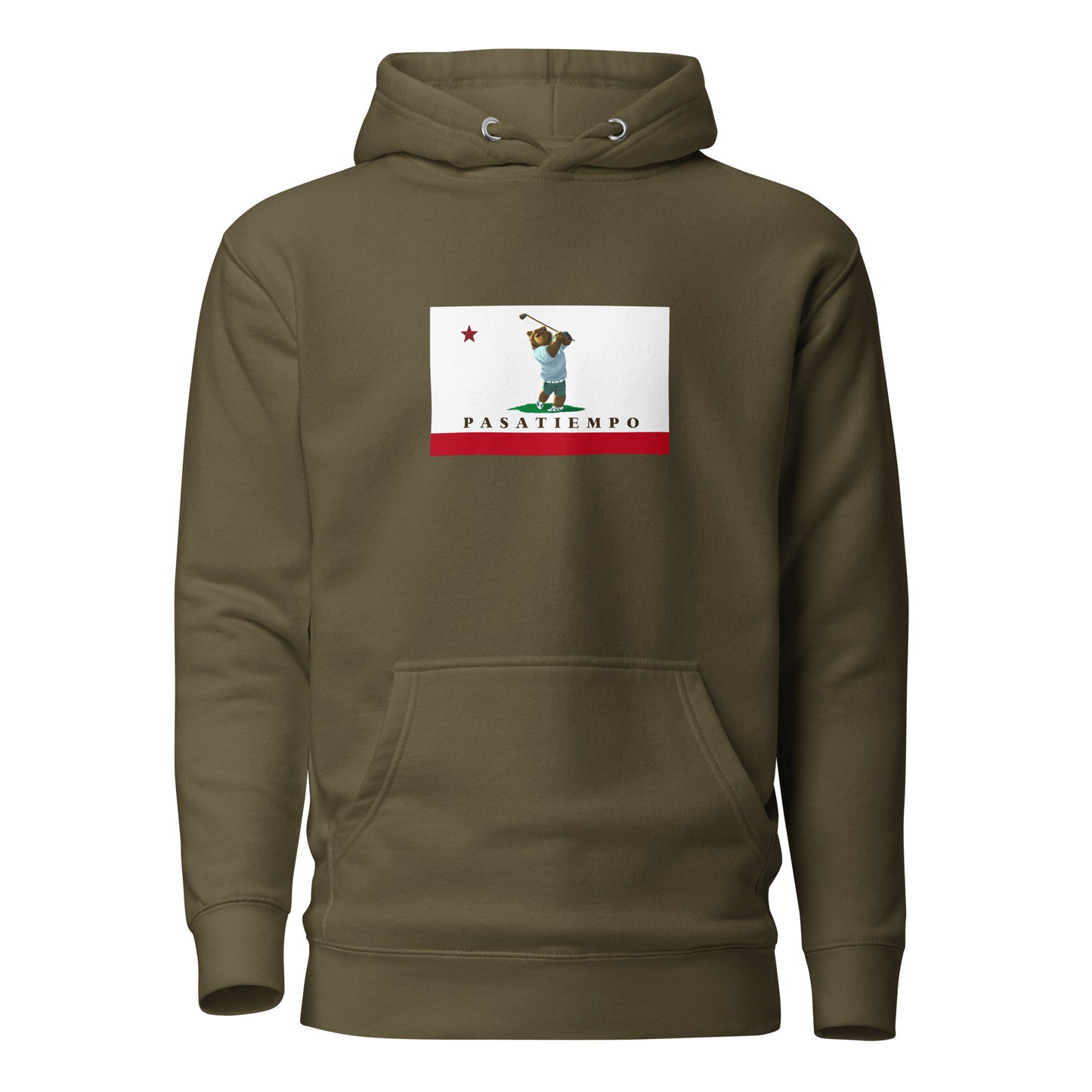 Military Green Pasatiempo Golf CA Hoodie