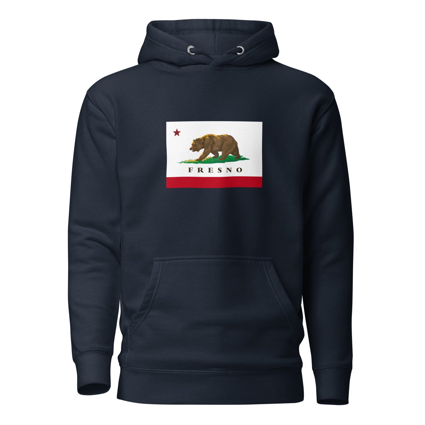 Navy Blue Fresno CA Hoodie