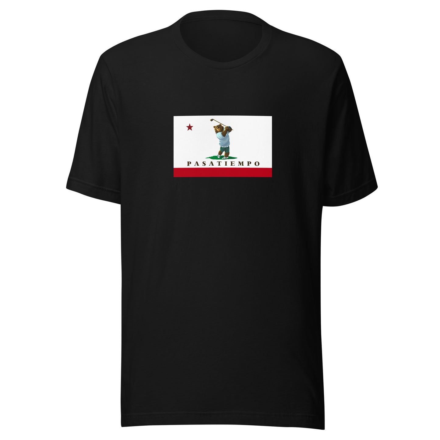 Black Pasatiempo Golf CA Shirt