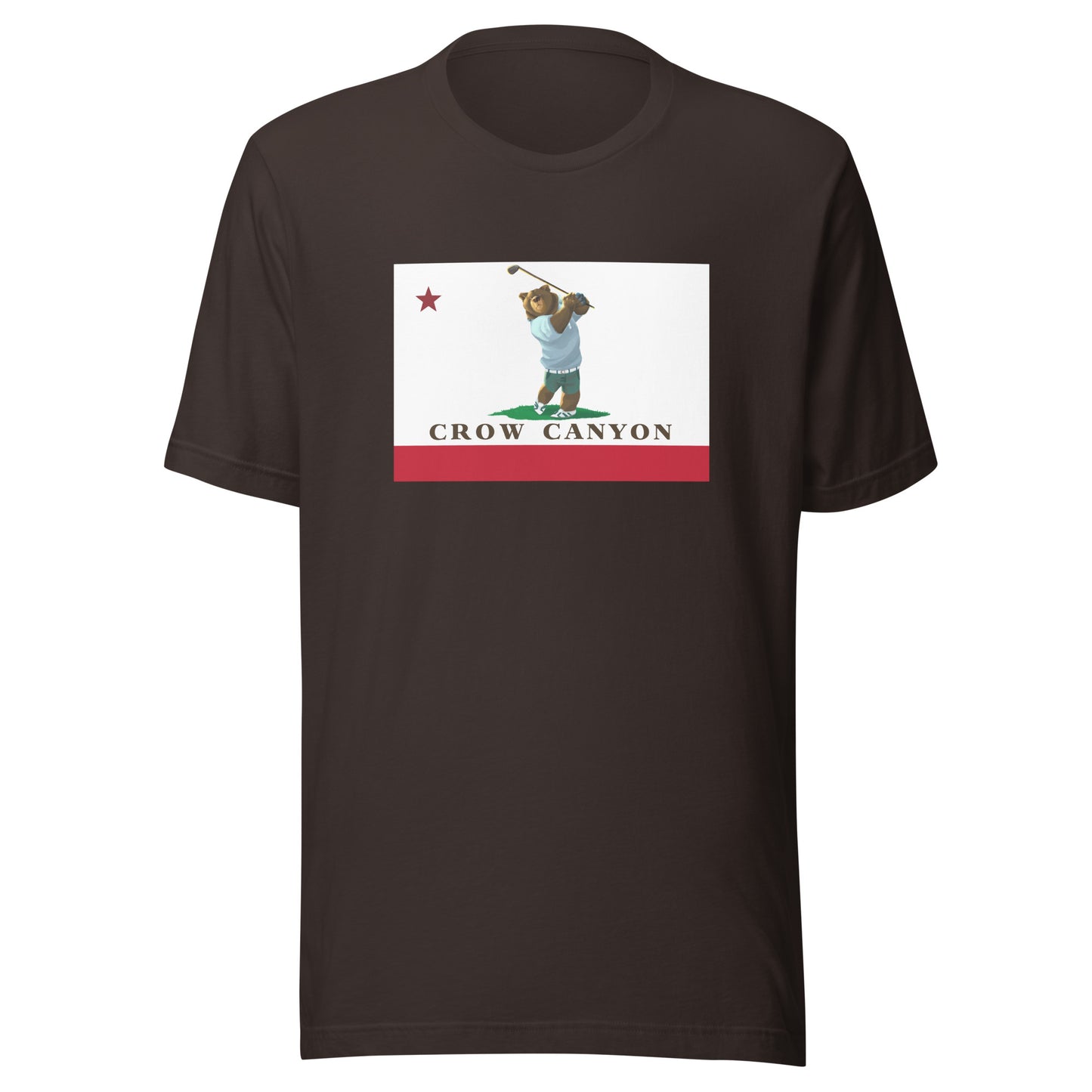 brown crow canyon golf shirt