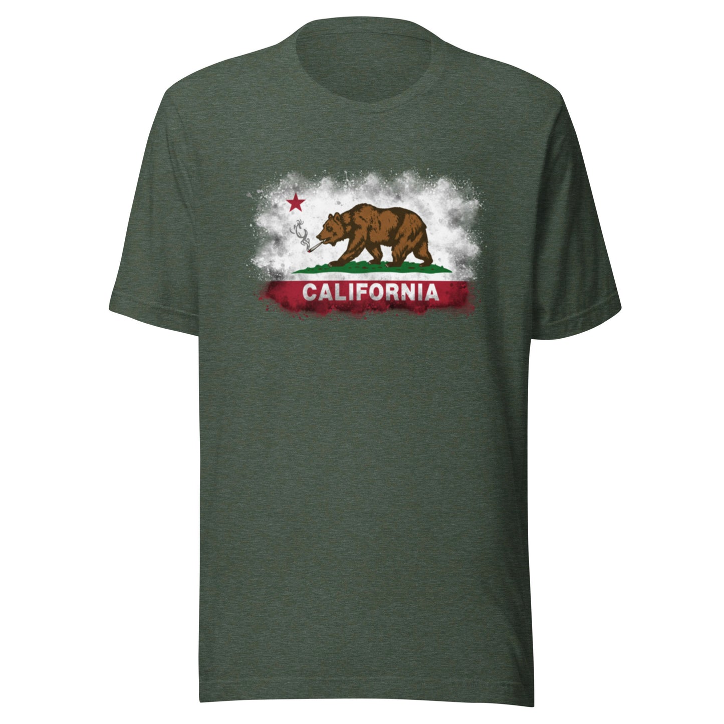 Cali Bear Shirt Smoking Blunt