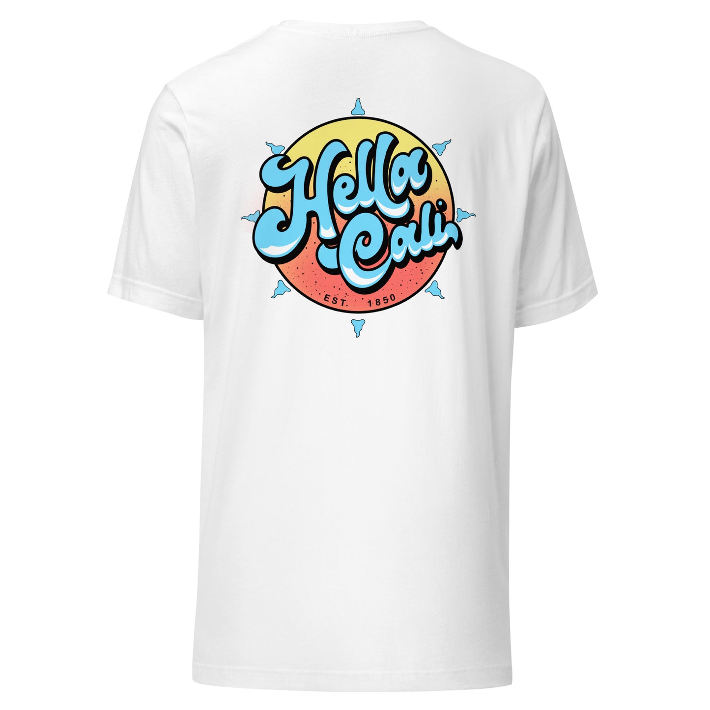 Hella Cali Shirt (Blue, Orange, Yellow Logo)