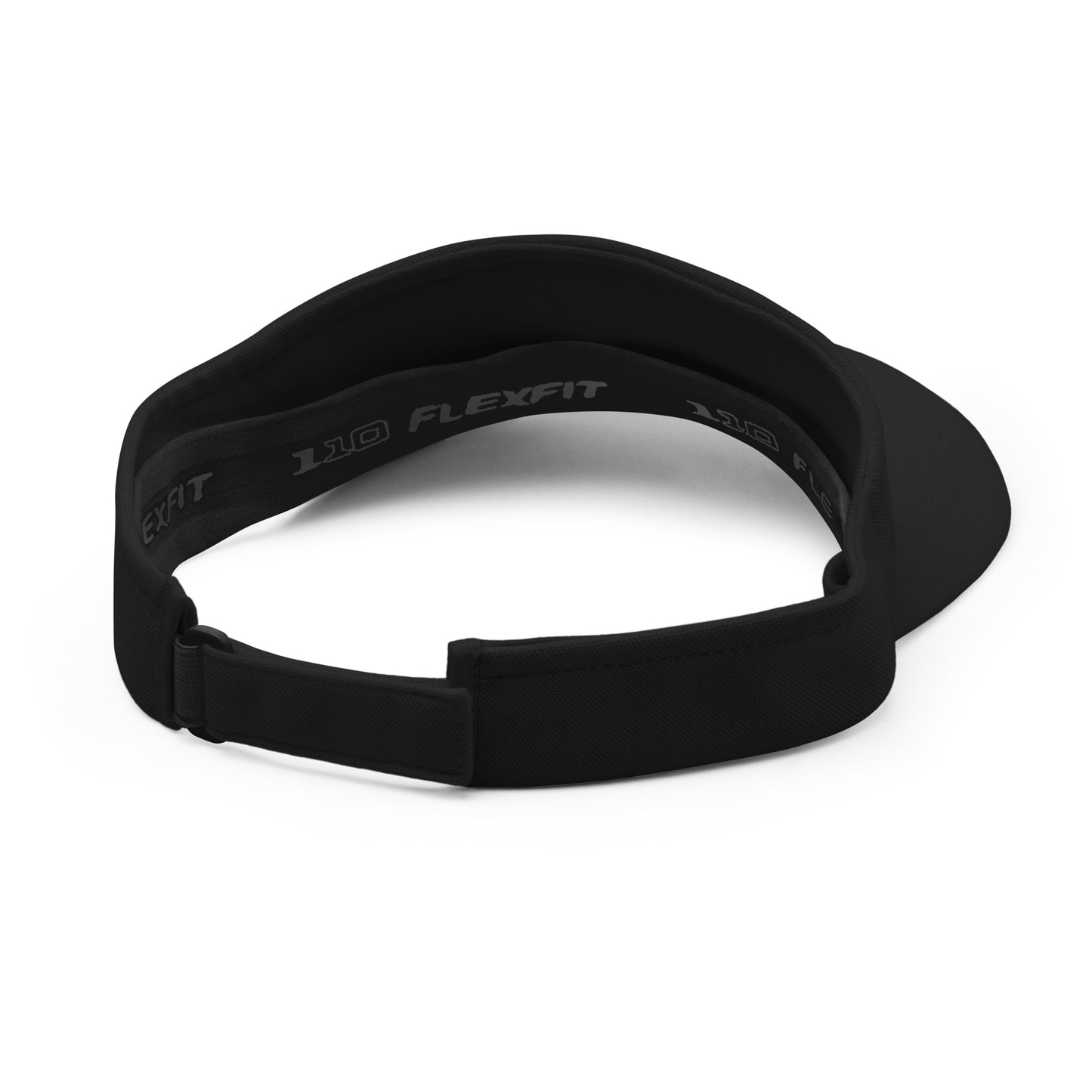 black adjustable visor