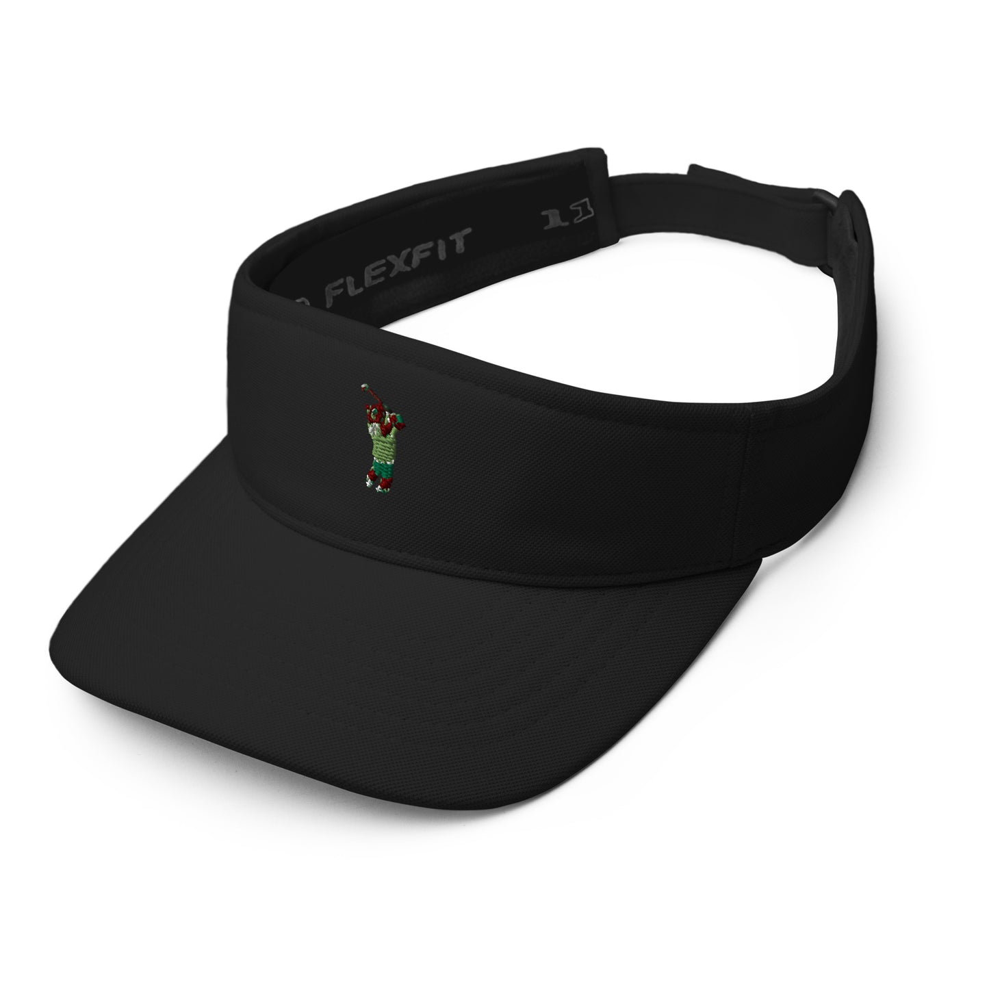 adjustable black golf visor