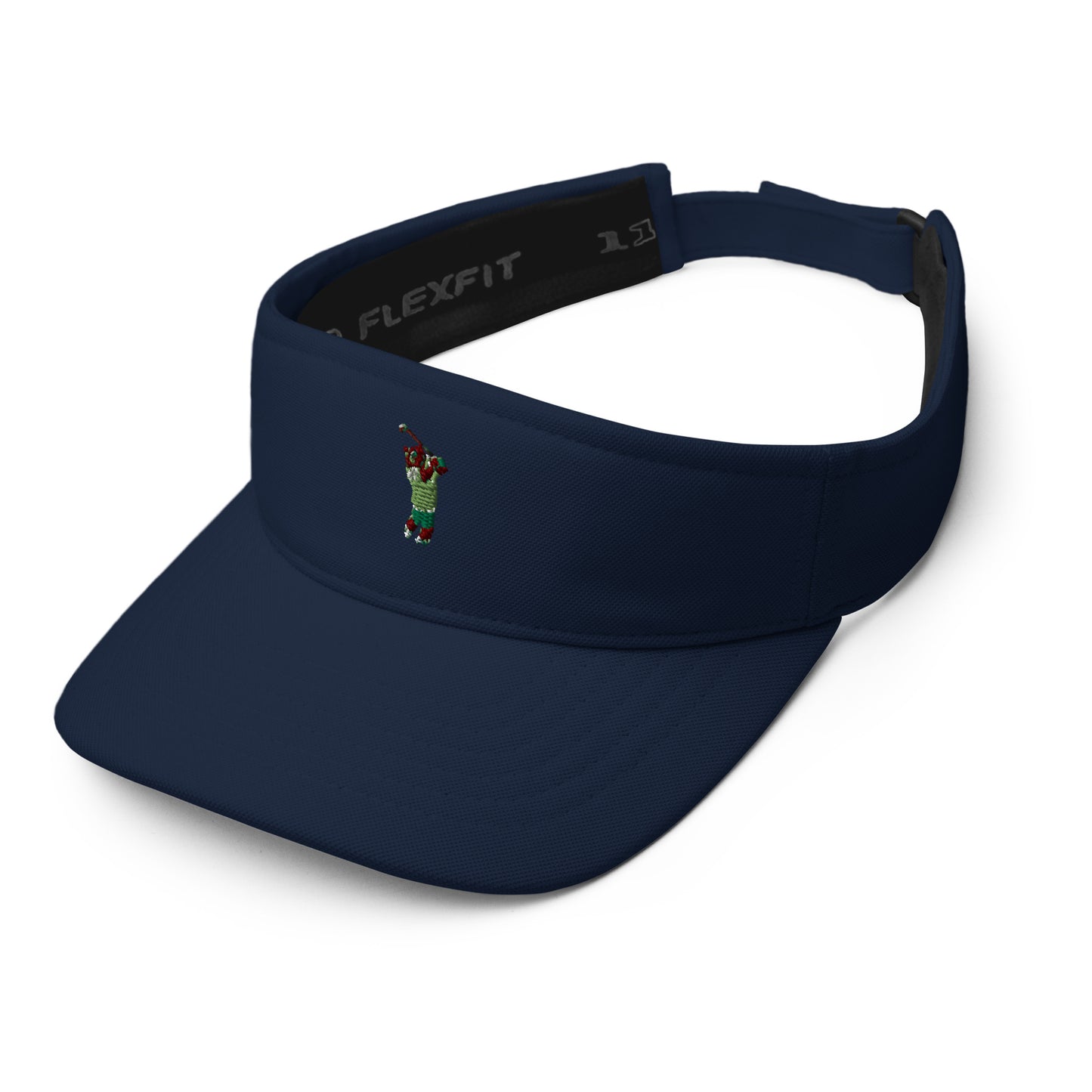 blue golf visor