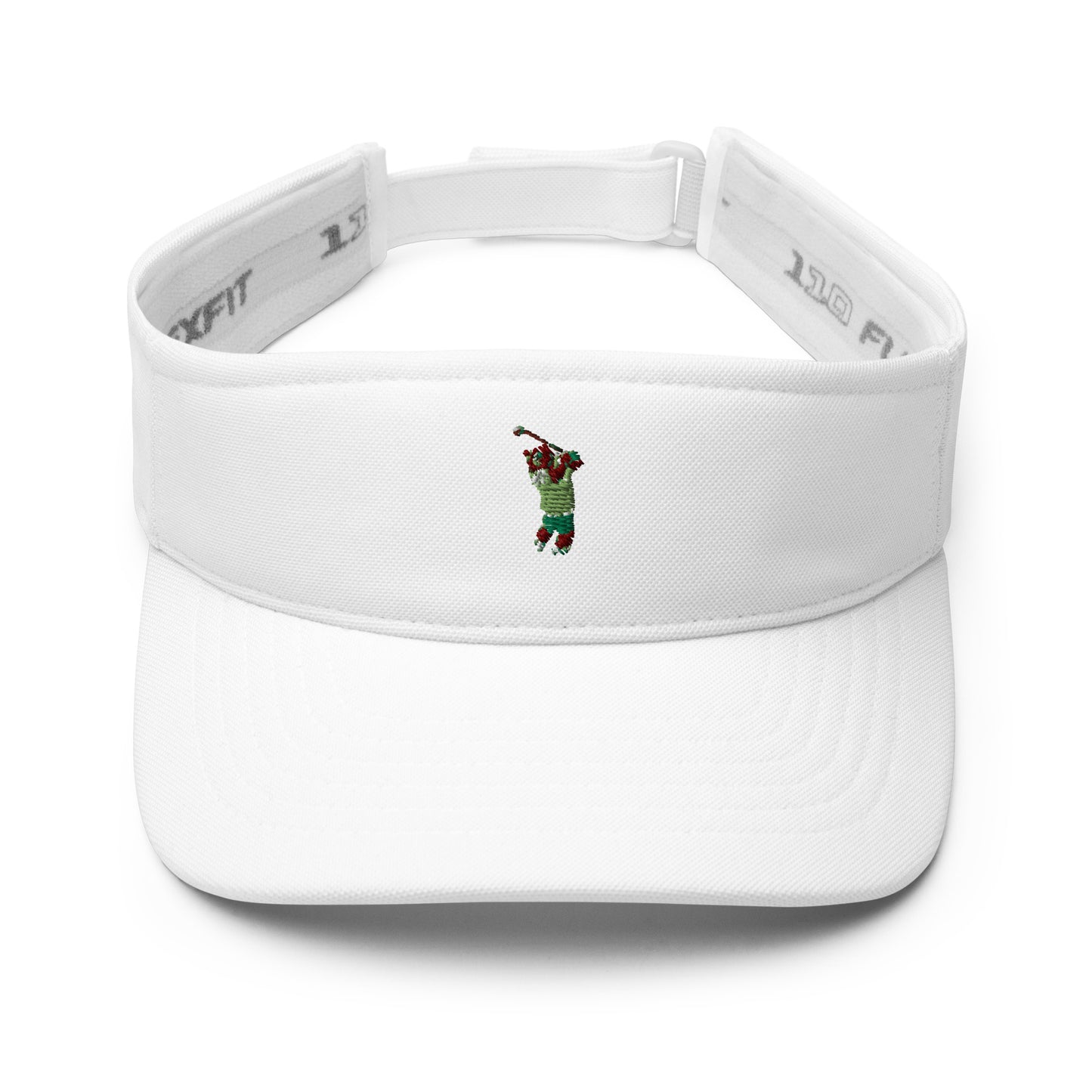 white golf visor