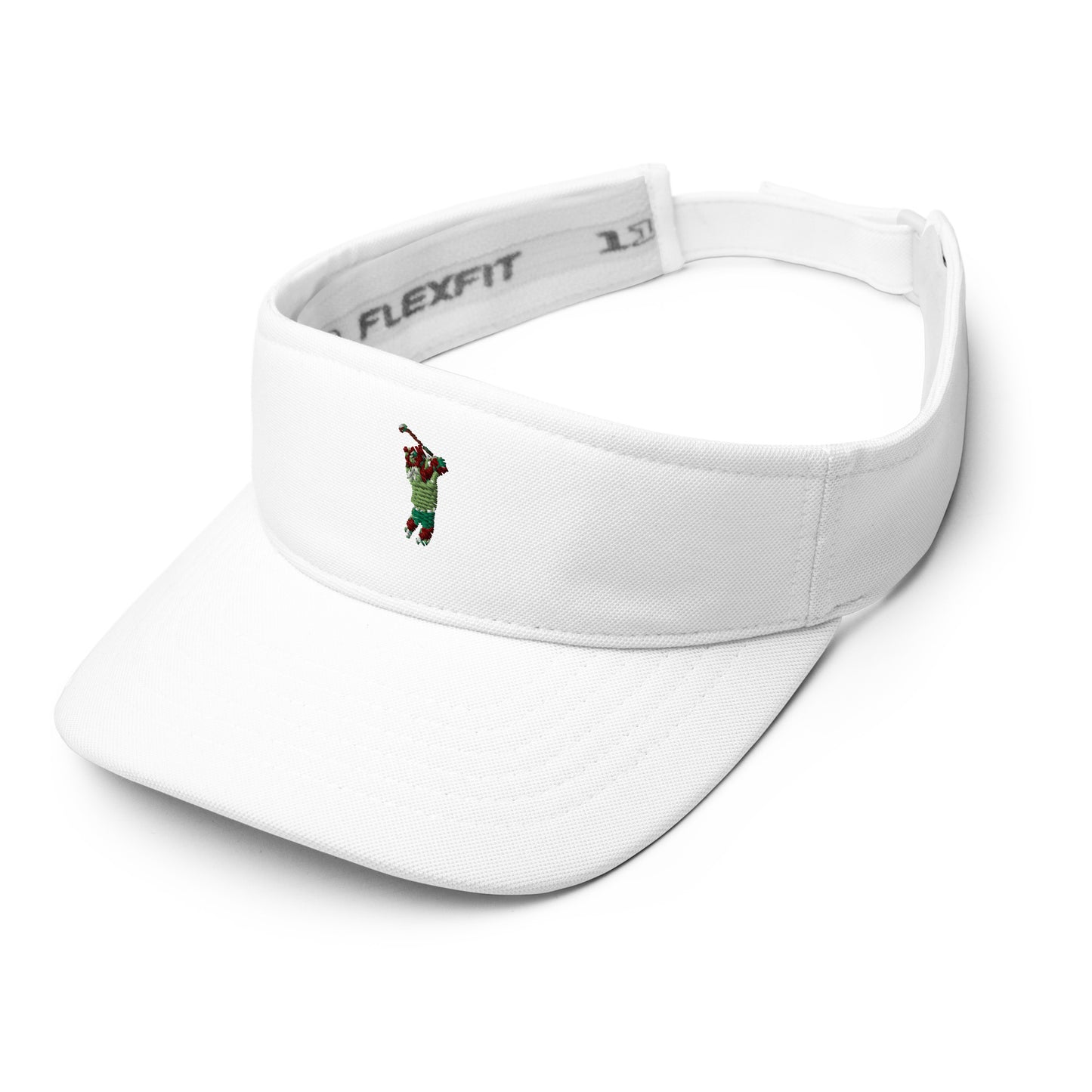 white golf visor with bear