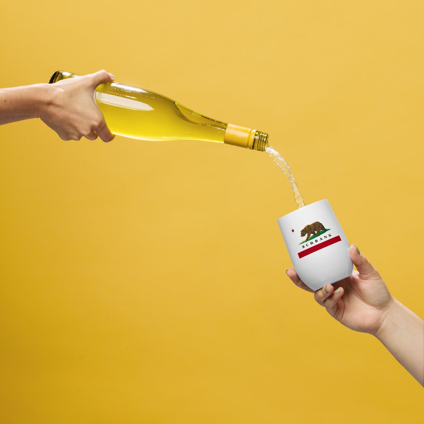 White Burbank Wine tumbler