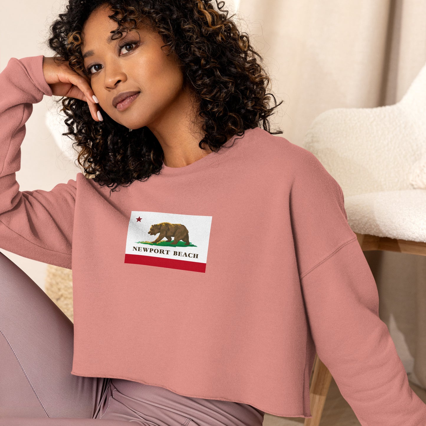 Newport Beach Crop Sweatshirt