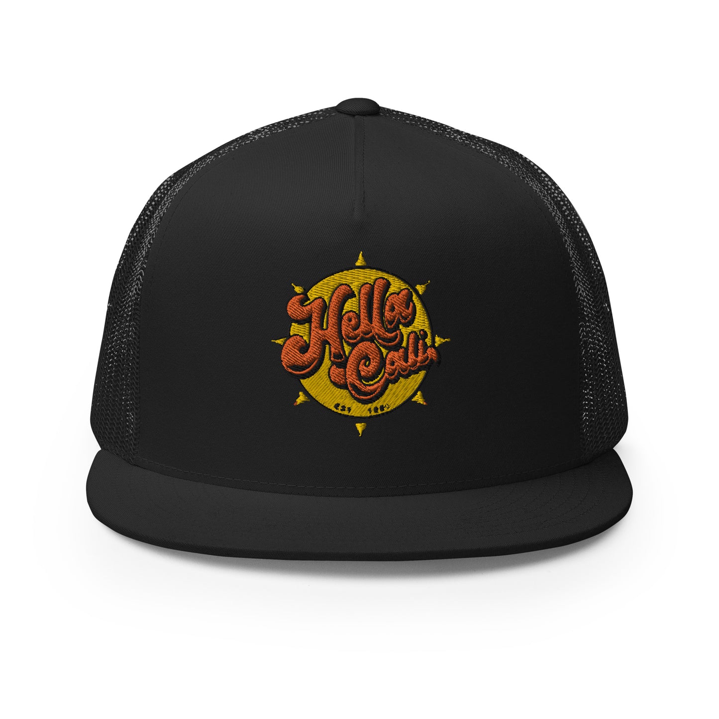 Hella Cali Trucker Cap (Orange Yellow Logo)