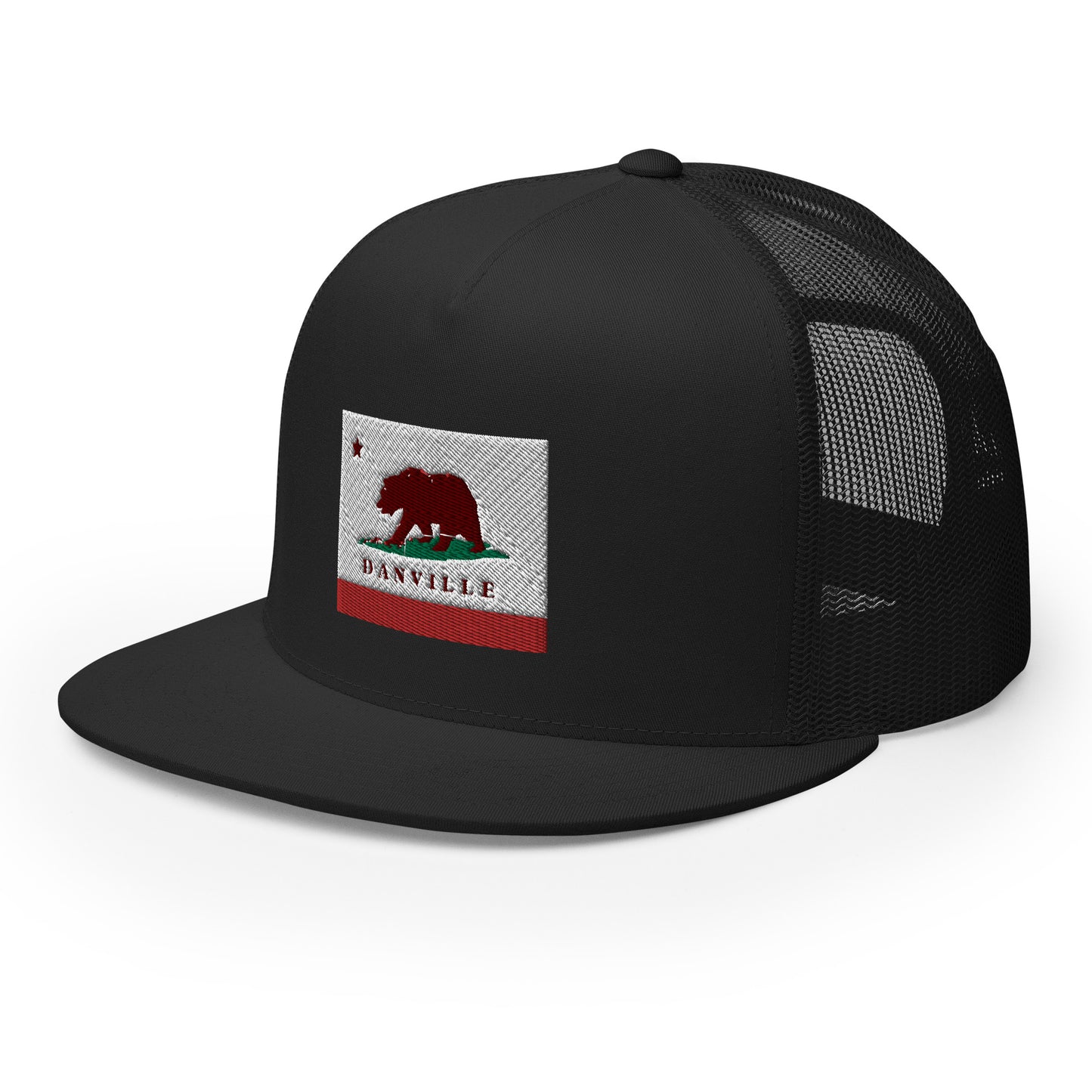 Danville CA Flag Trucker Cap - CAFlags