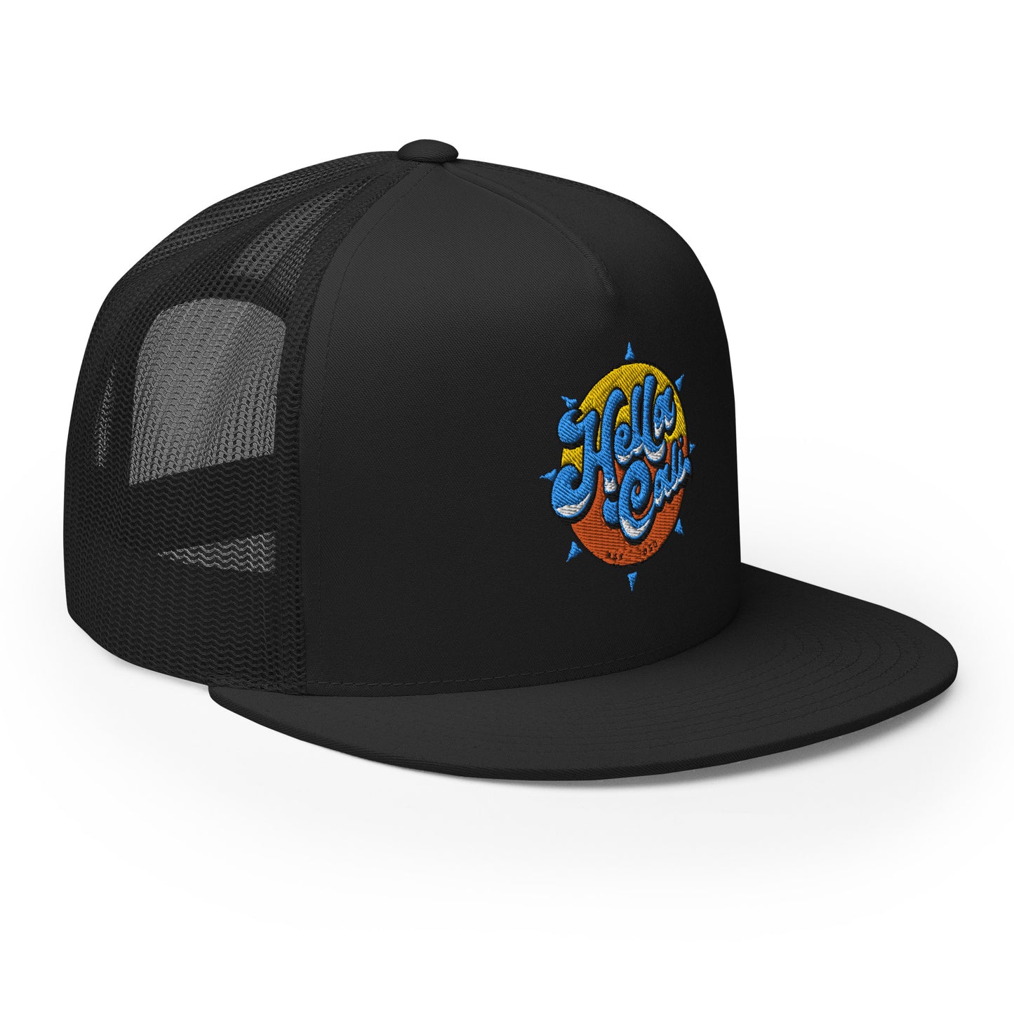 Hella Cali Blue Lettering Trucker Cap