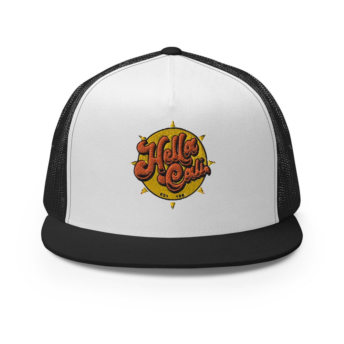 Hella Cali Trucker Cap (Orange Yellow Logo)