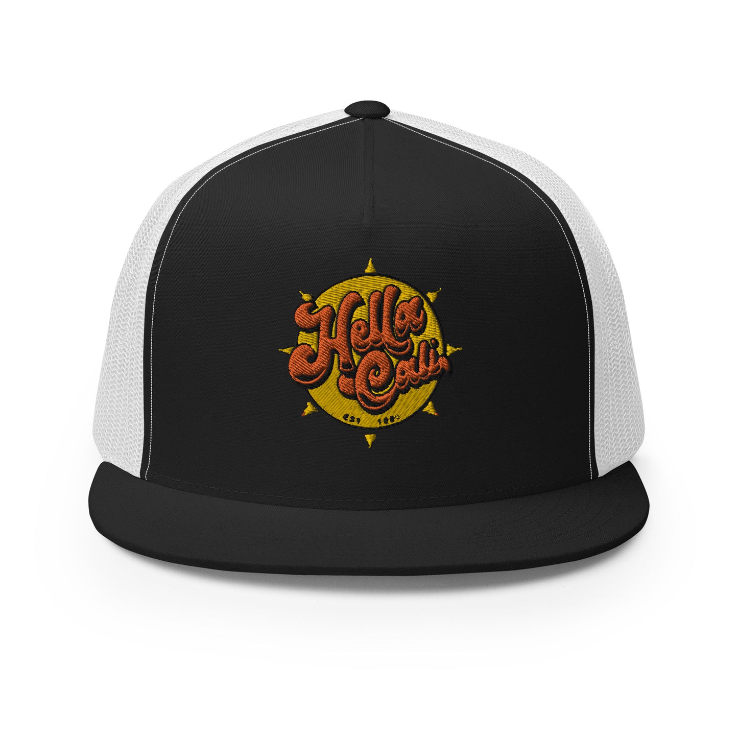 Hella Cali Trucker Cap (Orange Yellow Logo)