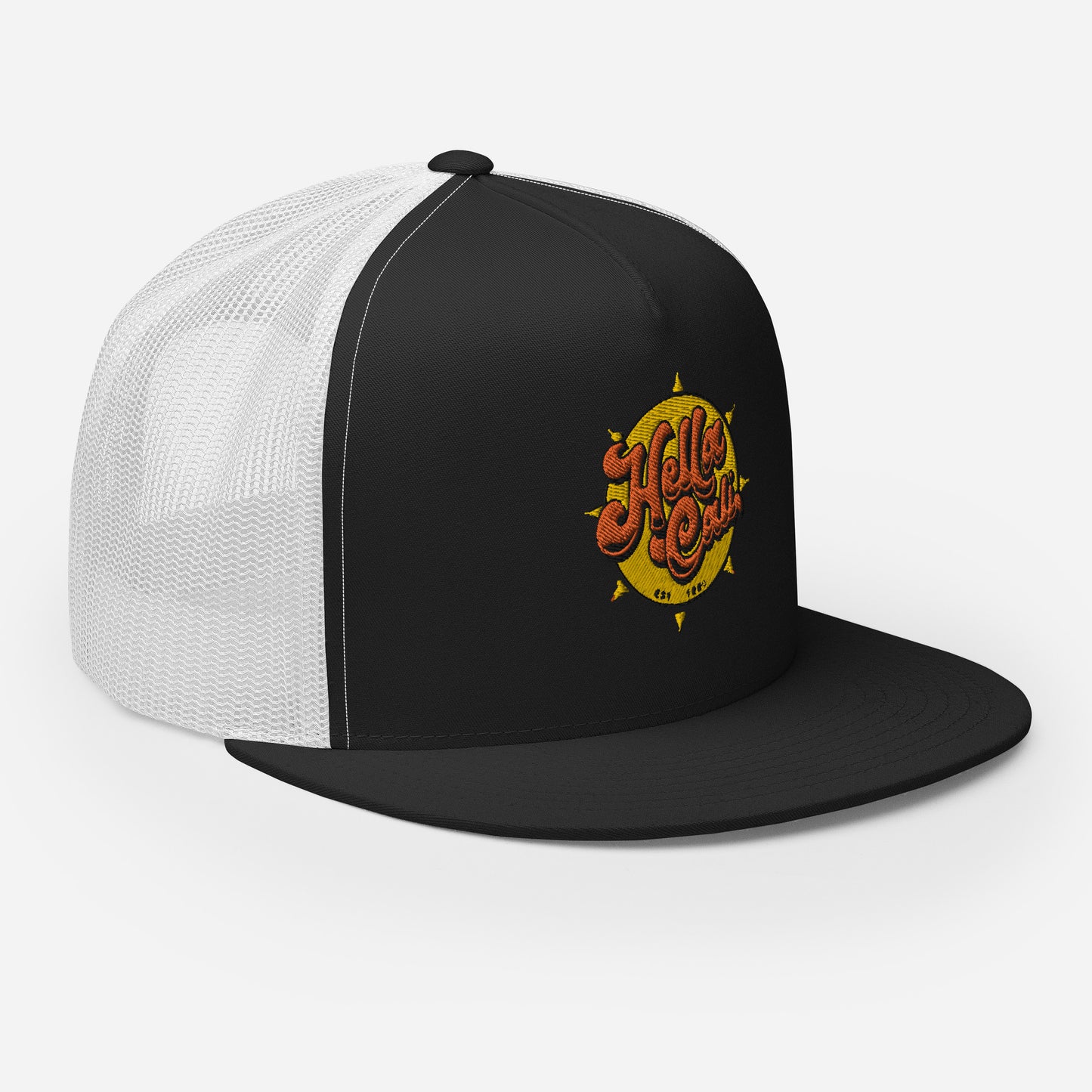 Hella Cali Trucker Cap (Orange Yellow Logo)