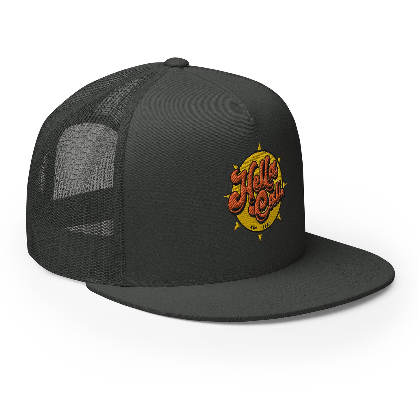 Hella Cali Trucker Cap (Orange Yellow Logo)