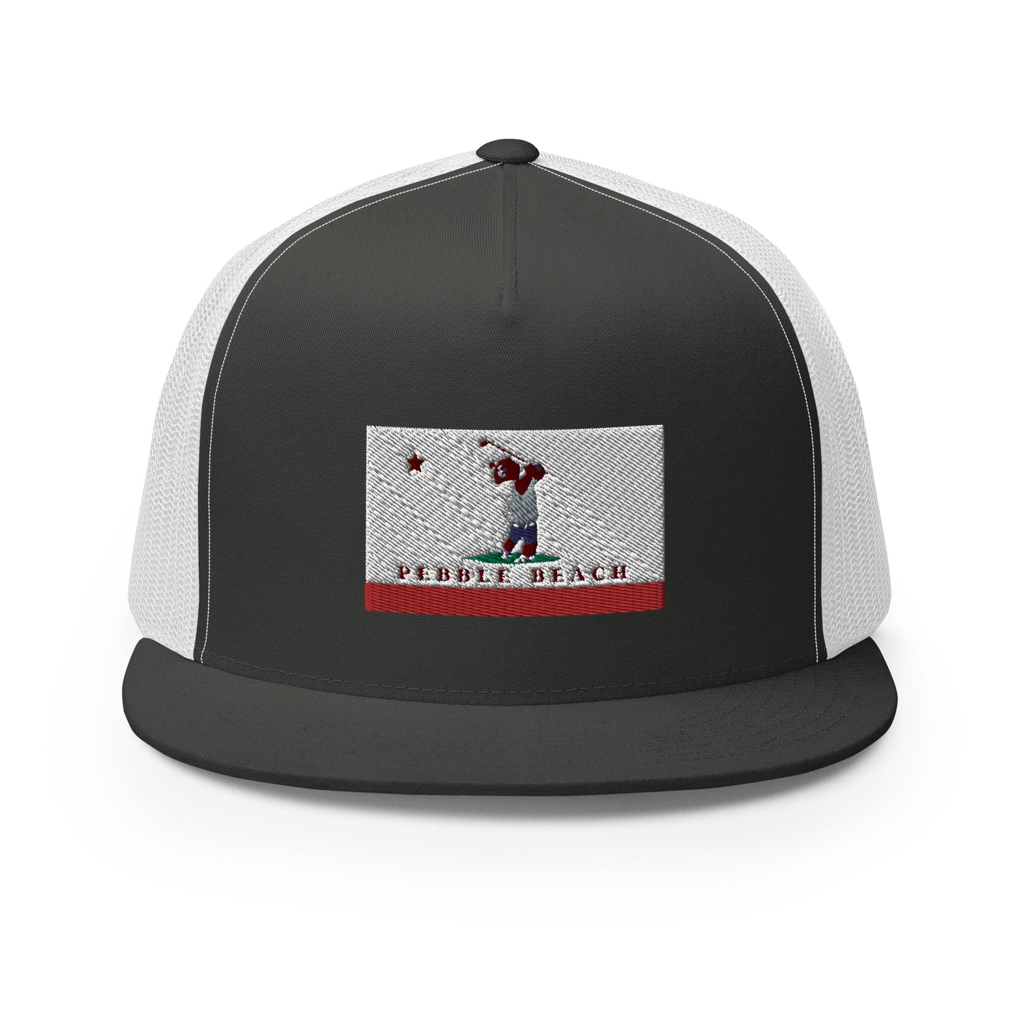 Pebble Beach CA Trucker Hat - CAFlags