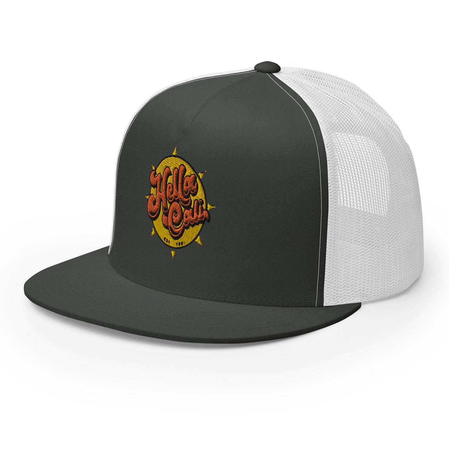 Hella Cali Trucker Cap (Orange Yellow Logo)