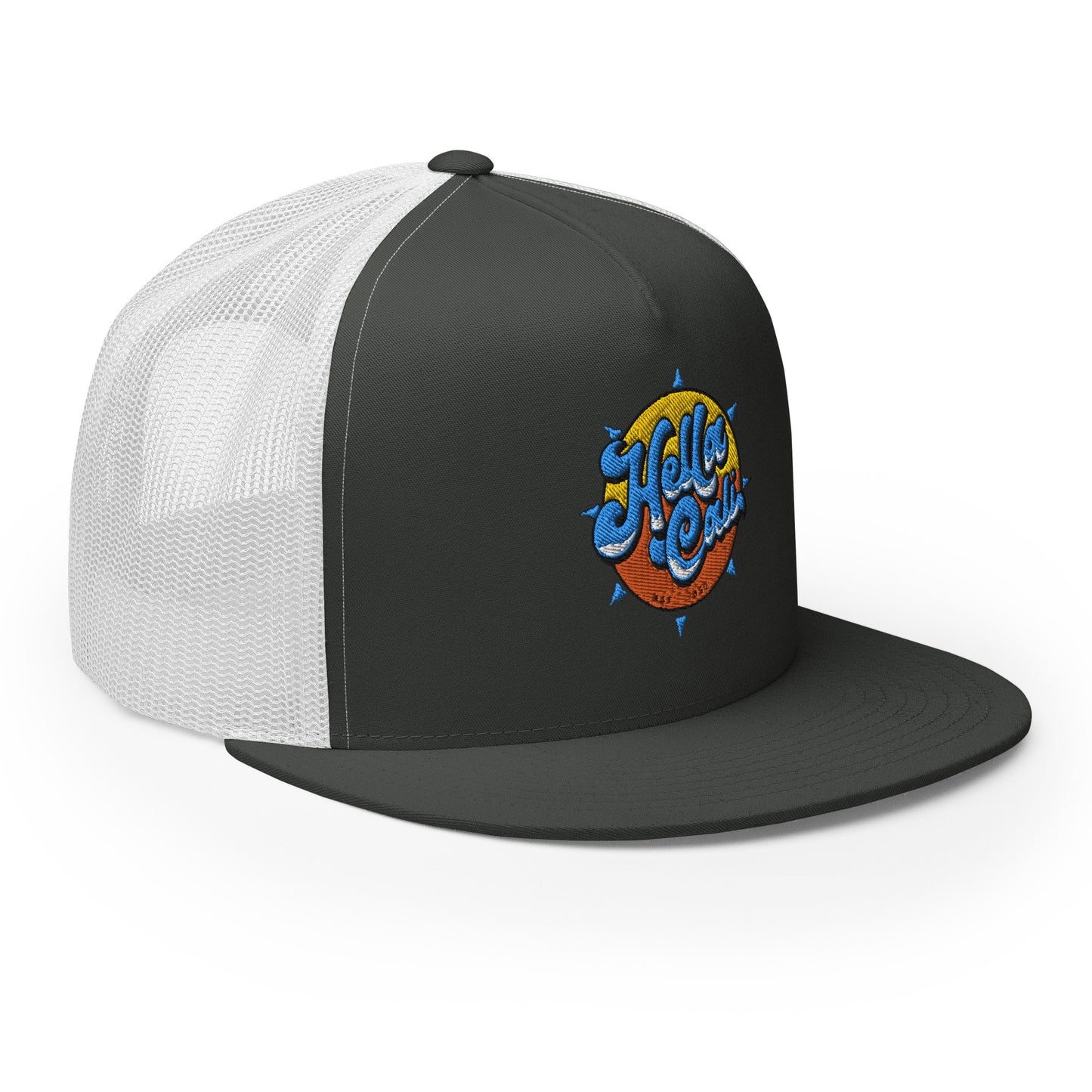 Hella Cali Blue Lettering Trucker Cap