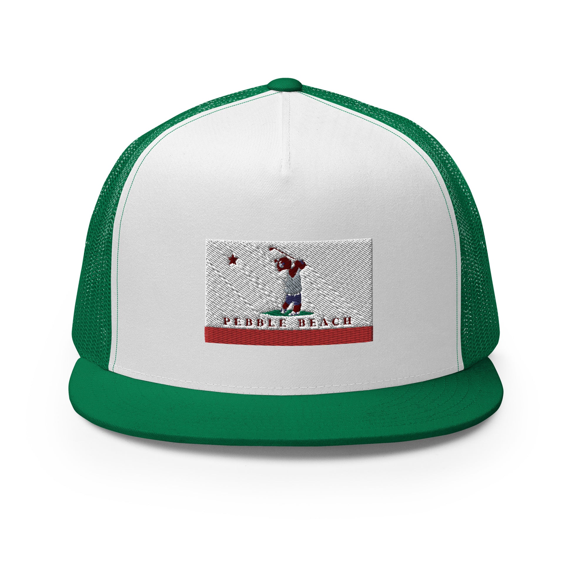 Pebble Beach CA Trucker Hat - CAFlags