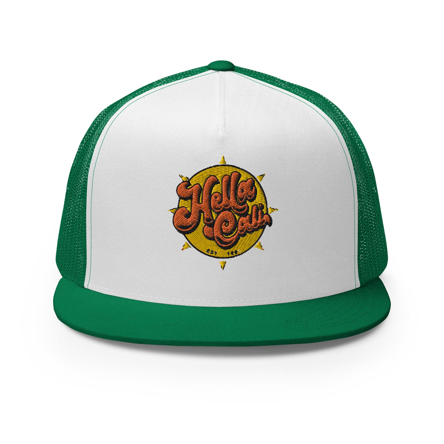 Hella Cali Trucker Cap (Orange Yellow Logo)