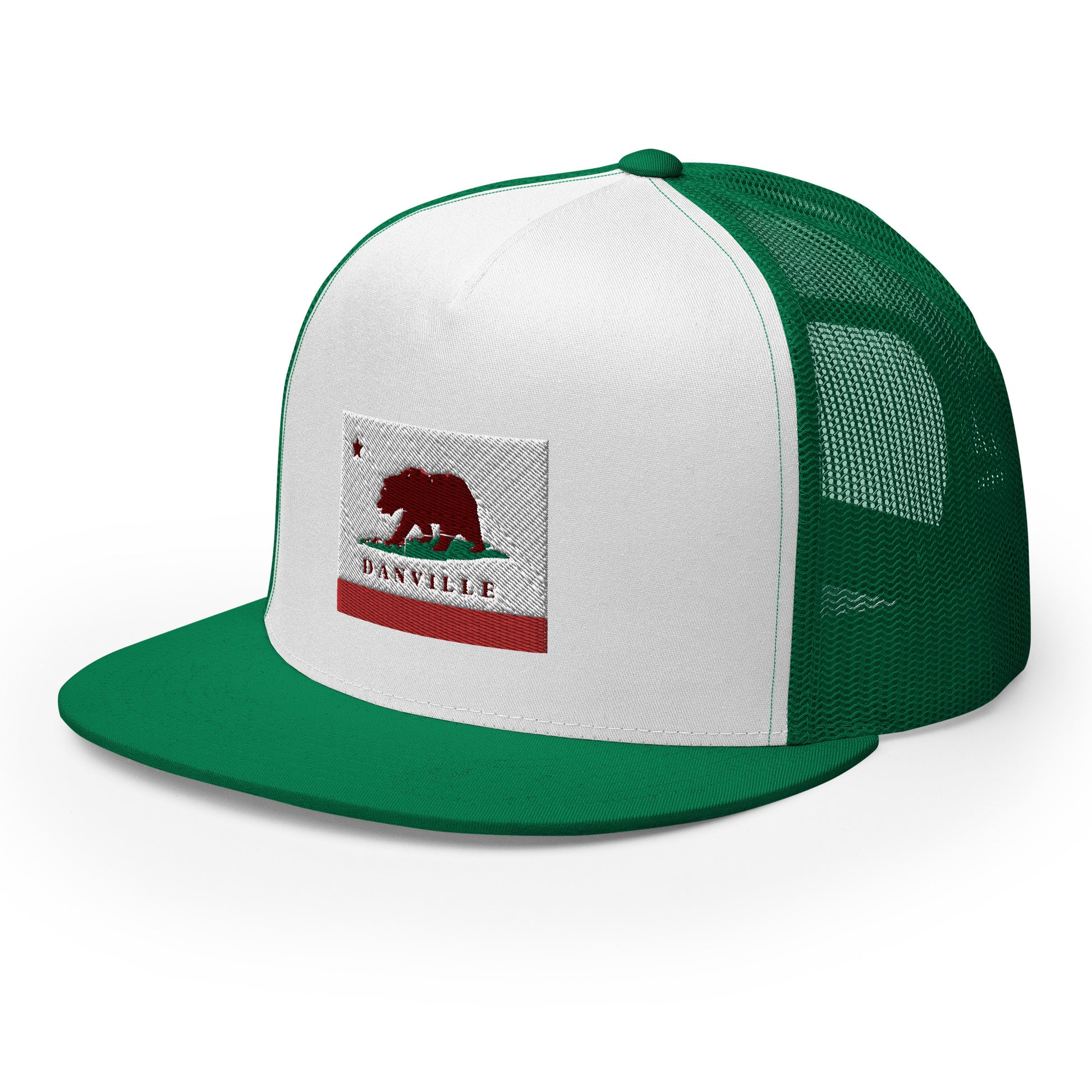 Danville CA Flag Trucker Cap - CAFlags