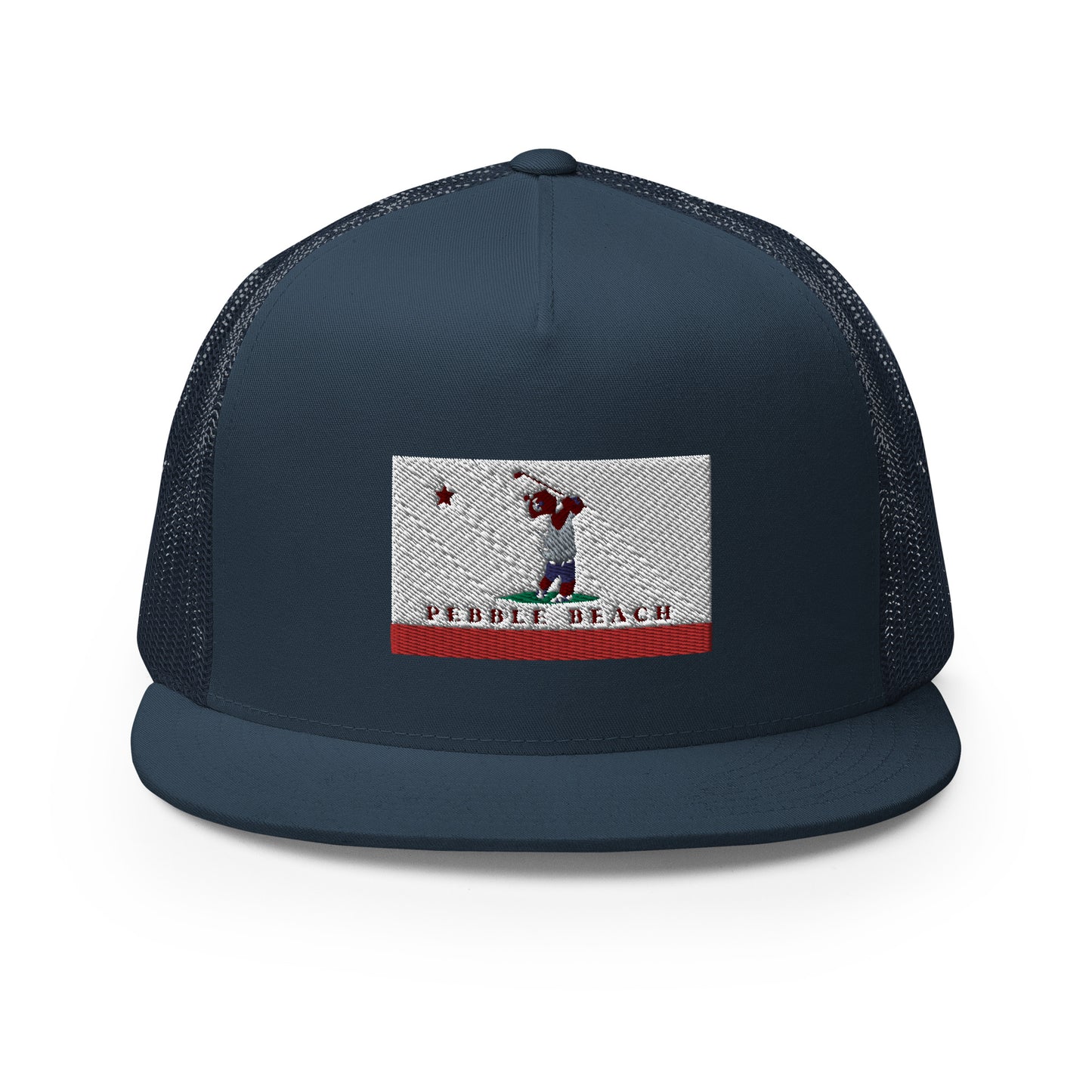 Pebble Beach CA Trucker Hat - CAFlags