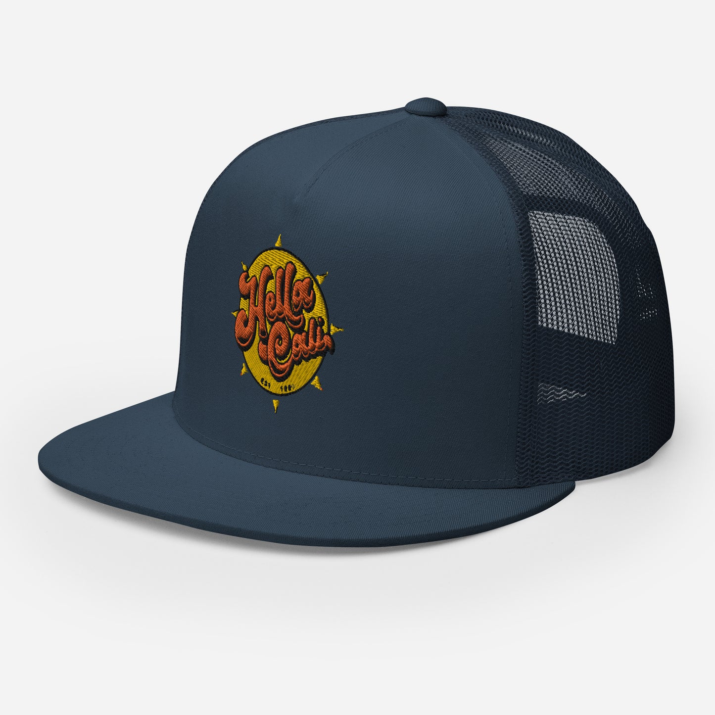 Hella Cali Trucker Cap (Orange Yellow Logo)