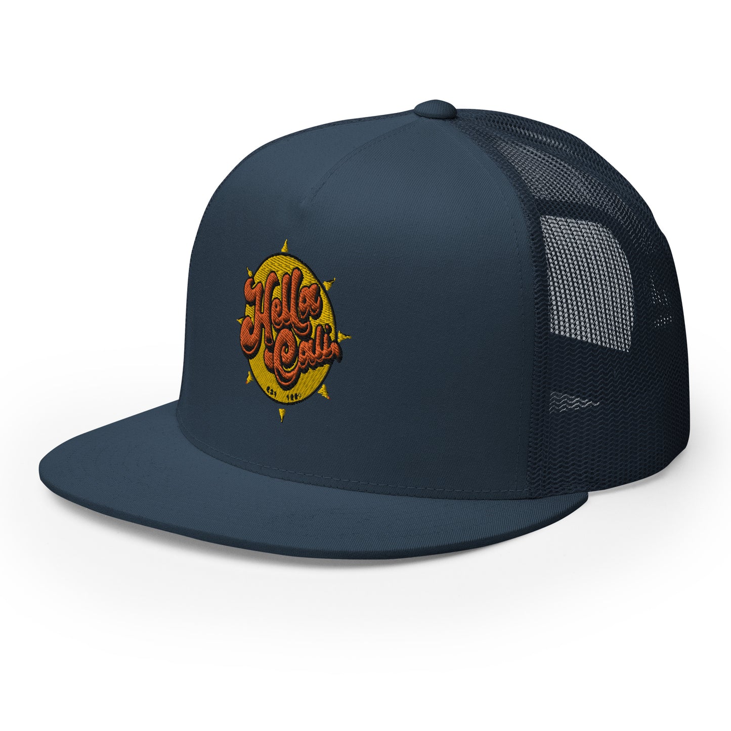 Hella Cali Trucker Cap (Orange Yellow Logo)