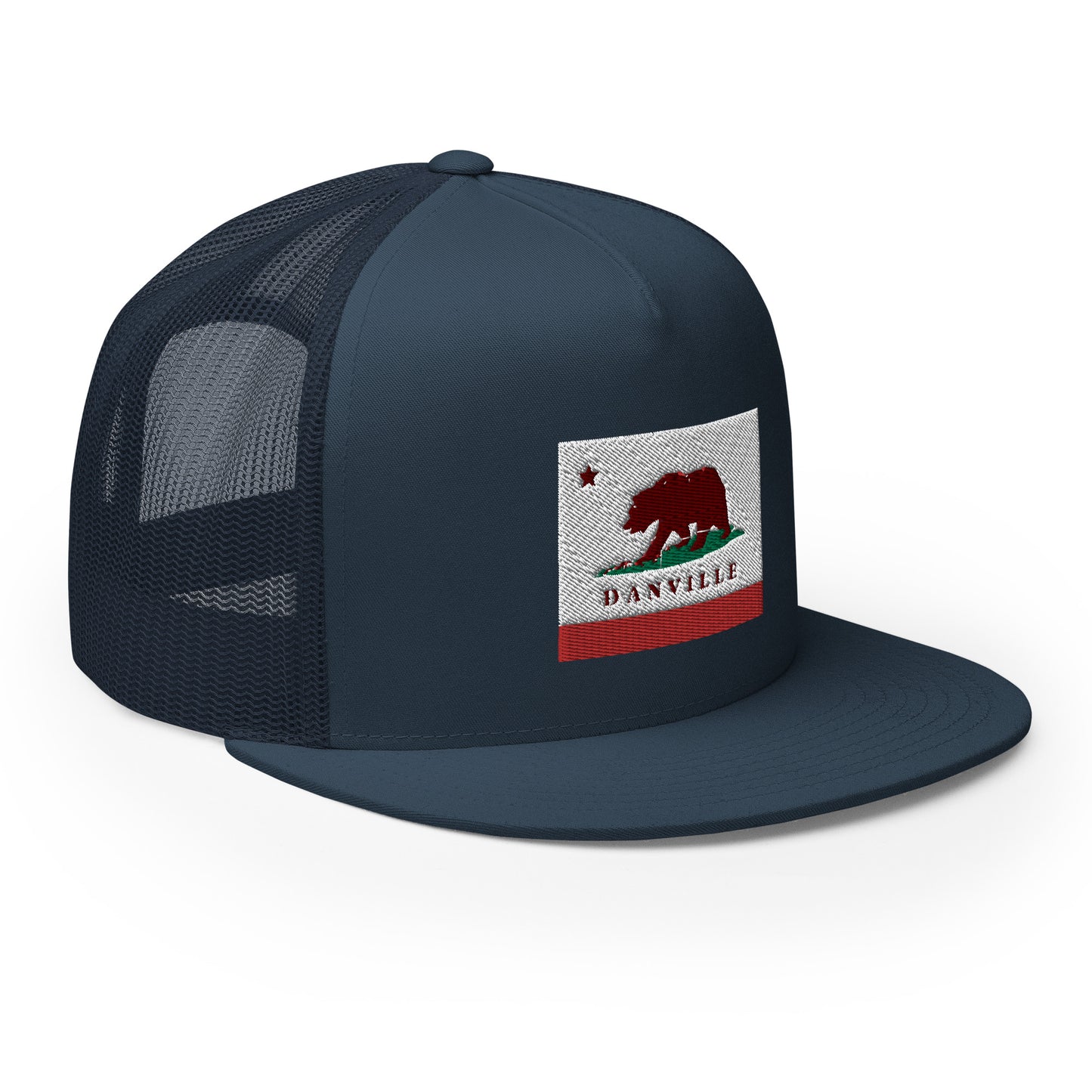 Danville CA Flag Trucker Cap - CAFlags