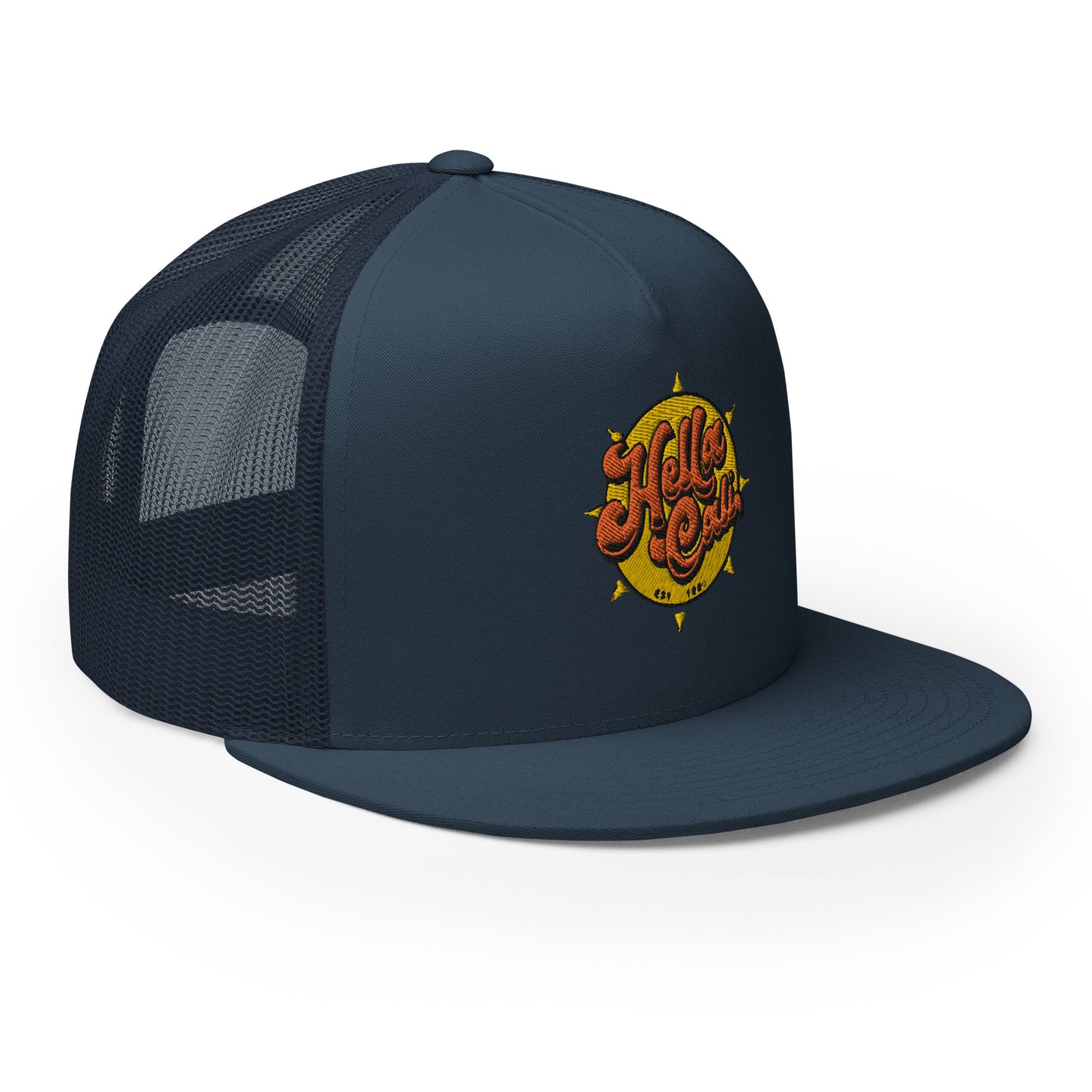 Hella Cali Trucker Cap (Orange Yellow Logo)