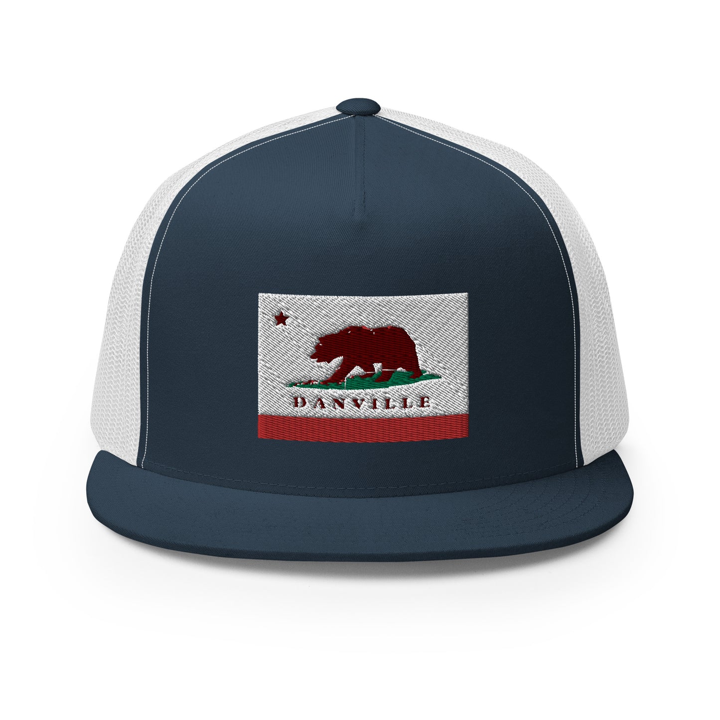 Danville CA Flag Trucker Cap - CAFlags