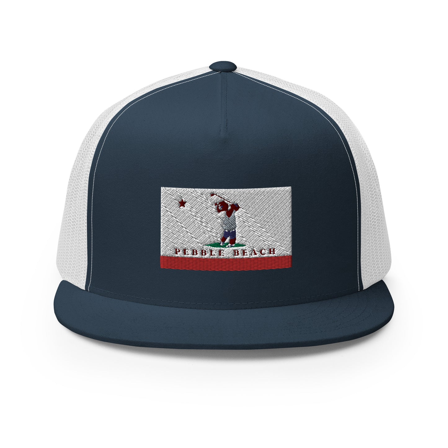 Pebble Beach CA Trucker Hat - CAFlags