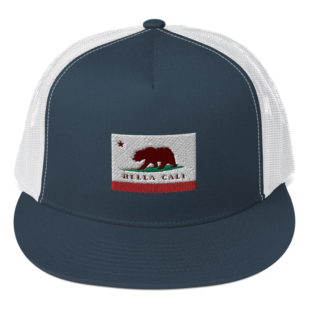 Blue Hella Cali Trucker Hat