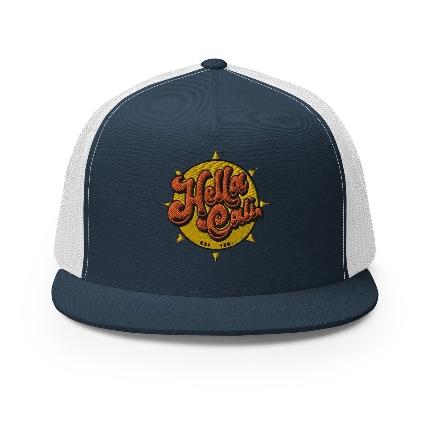 Hella Cali Trucker Cap (Orange Yellow Logo)