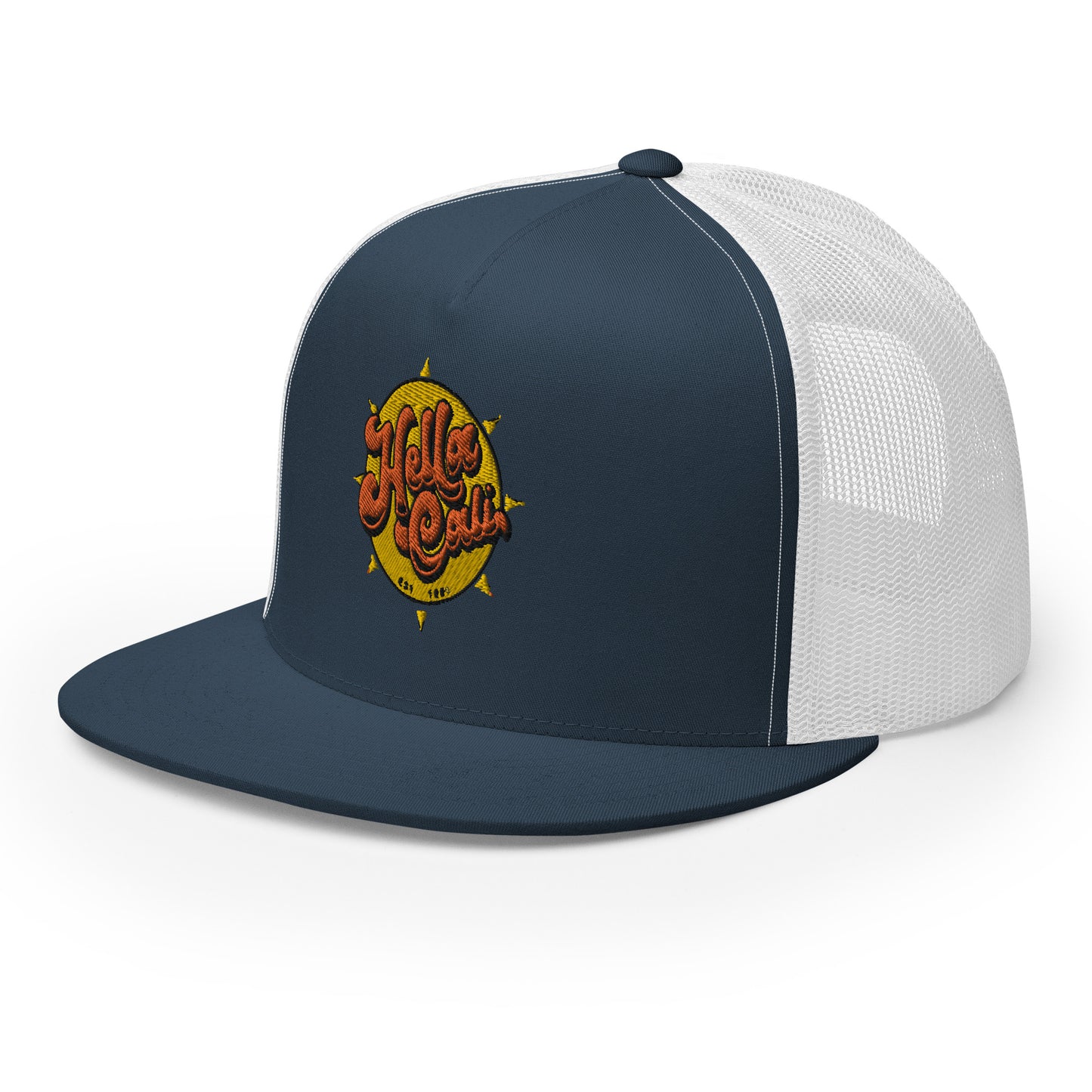 Hella Cali Trucker Cap (Orange Yellow Logo)