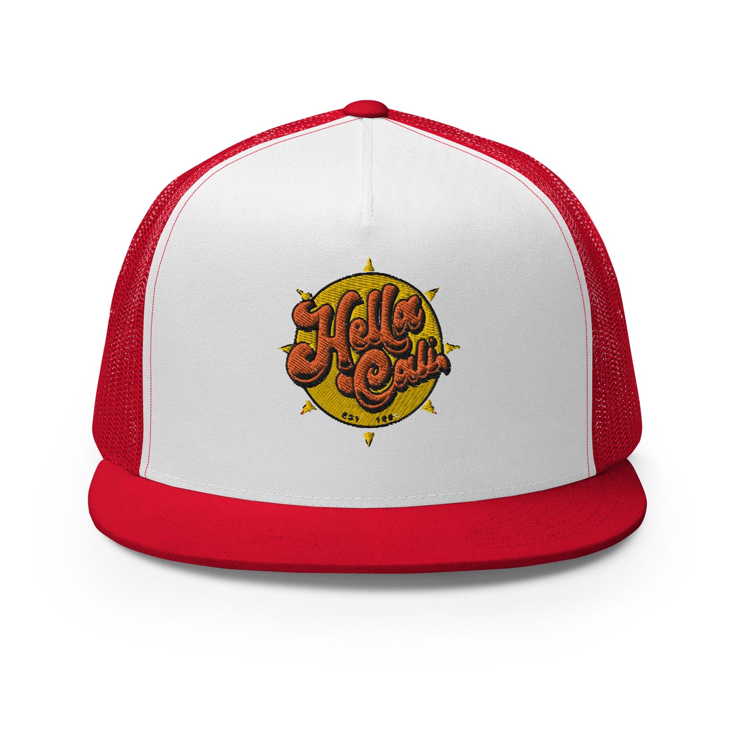 Hella Cali Trucker Cap (Orange Yellow Logo)