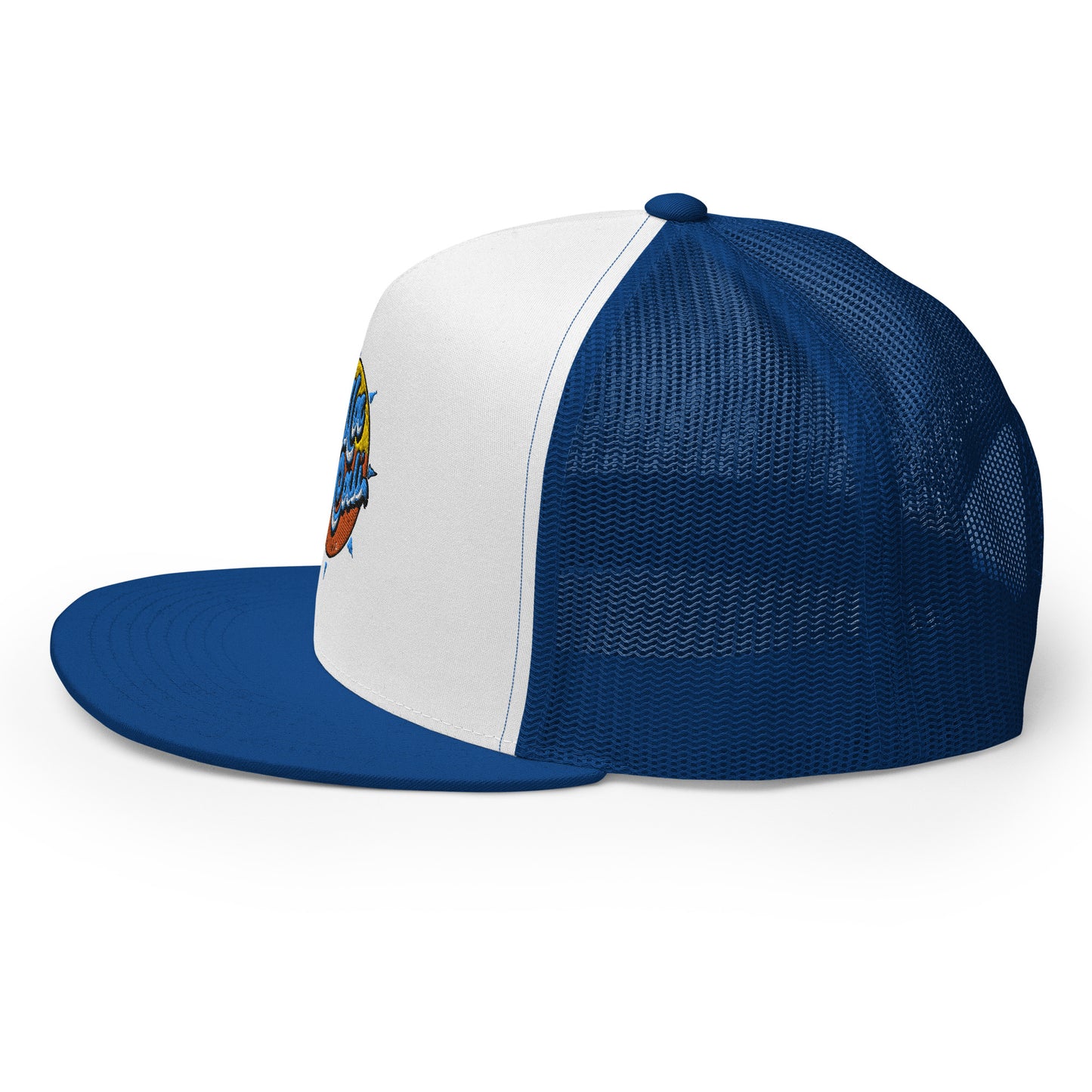 Hella Cali Blue Lettering Trucker Cap