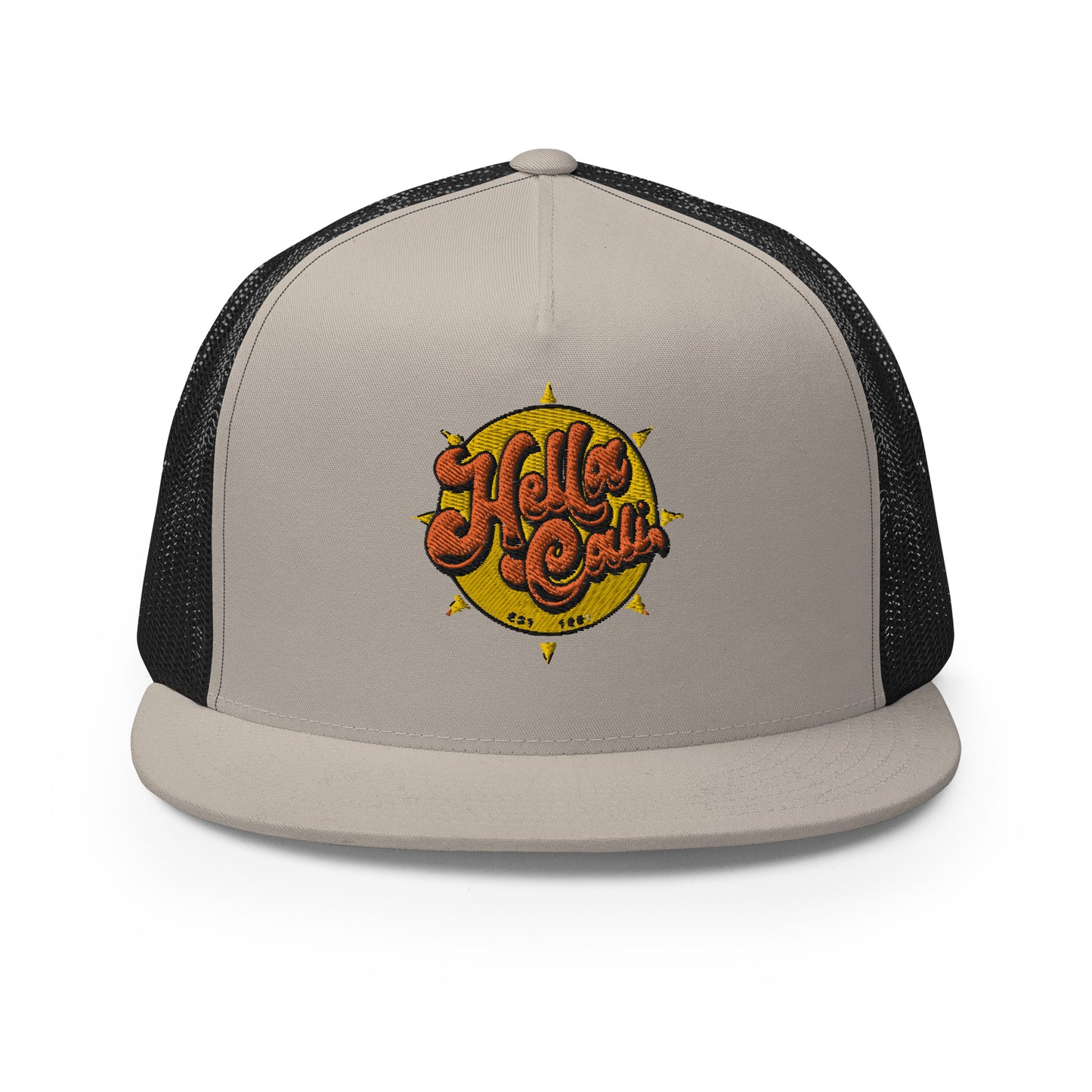 Hella Cali Trucker Cap (Orange Yellow Logo)