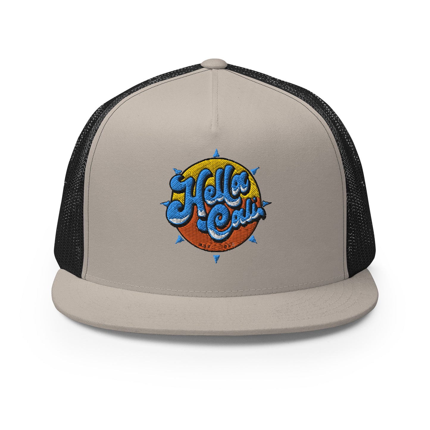 Hella Cali Blue Lettering Trucker Cap