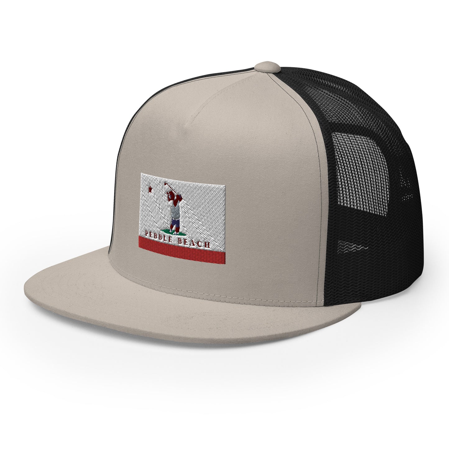 Pebble Beach CA Trucker Hat - CAFlags