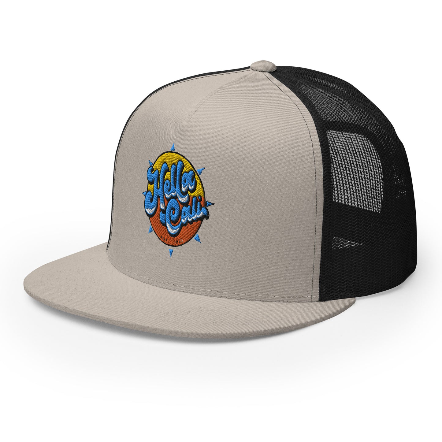 Hella Cali Blue Lettering Trucker Cap